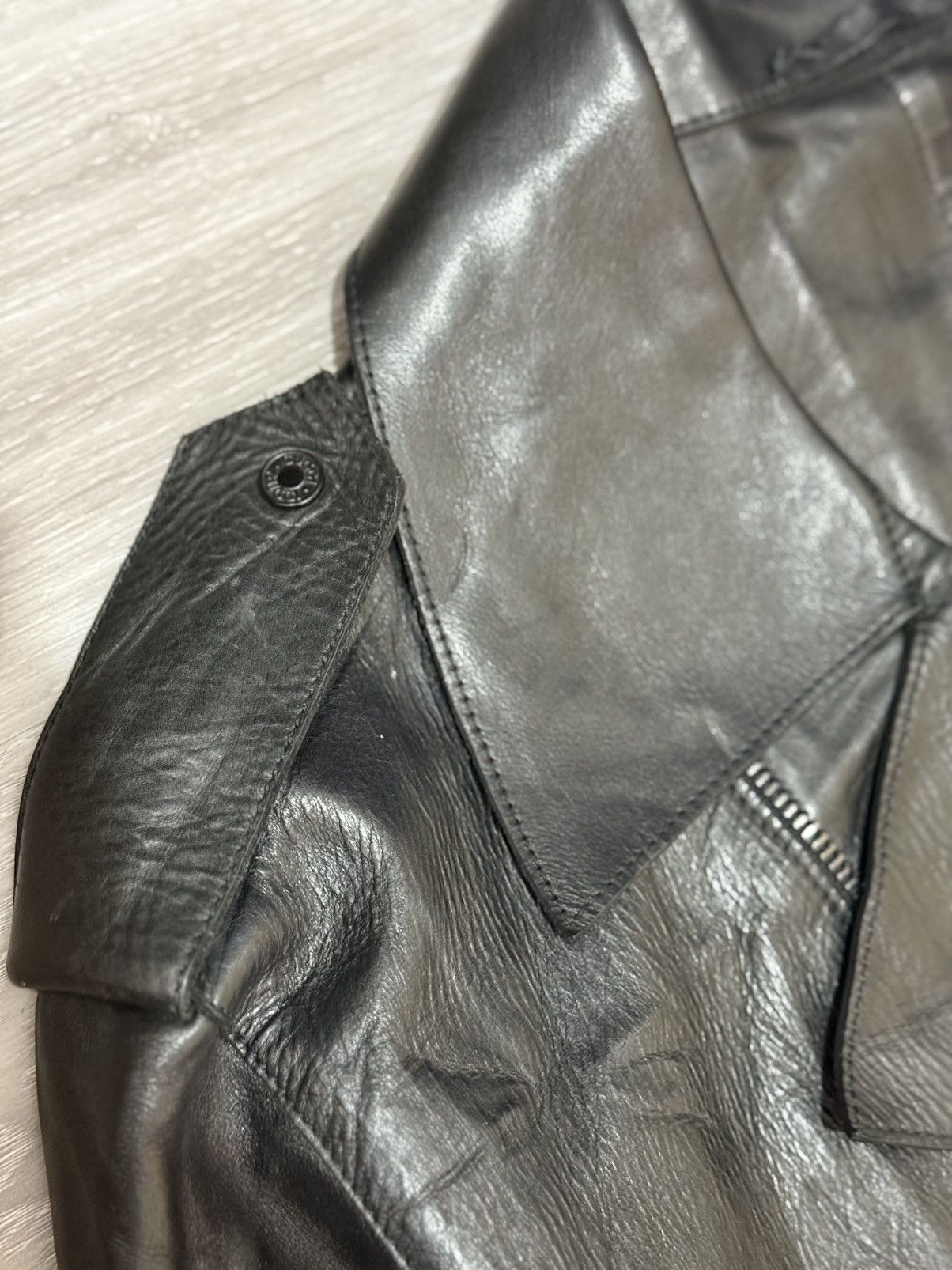 Gucci × Tom Ford FW98 Gucci Tom Ford Runway Leather Biker Jacket Size US L / EU 52-54 / 3 - 11 Thumbnail