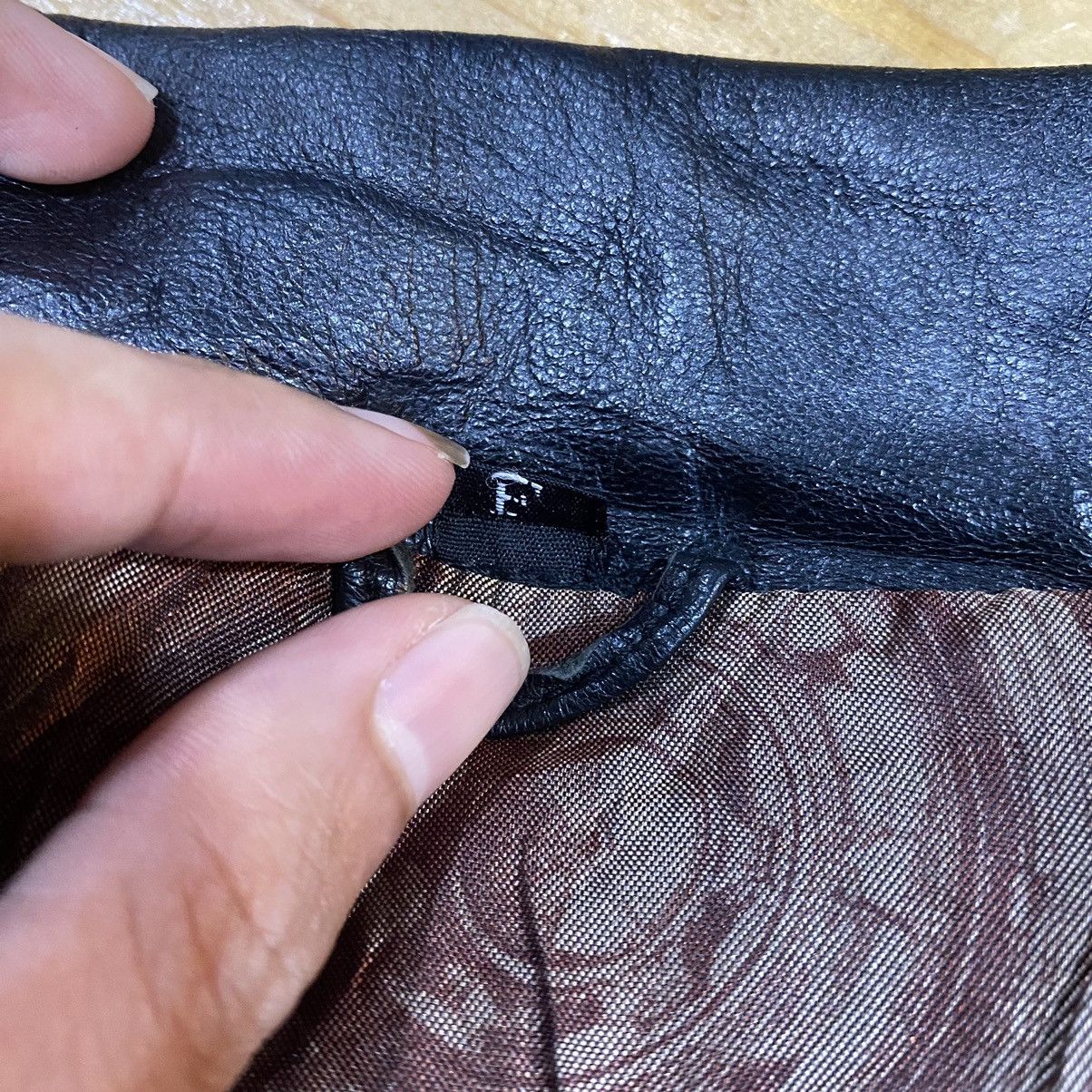 Japanese Brand × Vintage VTG Unbranded Archival Clothing Rare Design Leather Jacket Size US L / EU 52-54 / 3 - 15 Thumbnail