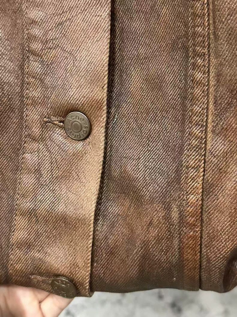 Acne Studios Acne Studios A stylish brown waxed denim jacket Size US XS / EU 42 / 0 - 5 Thumbnail