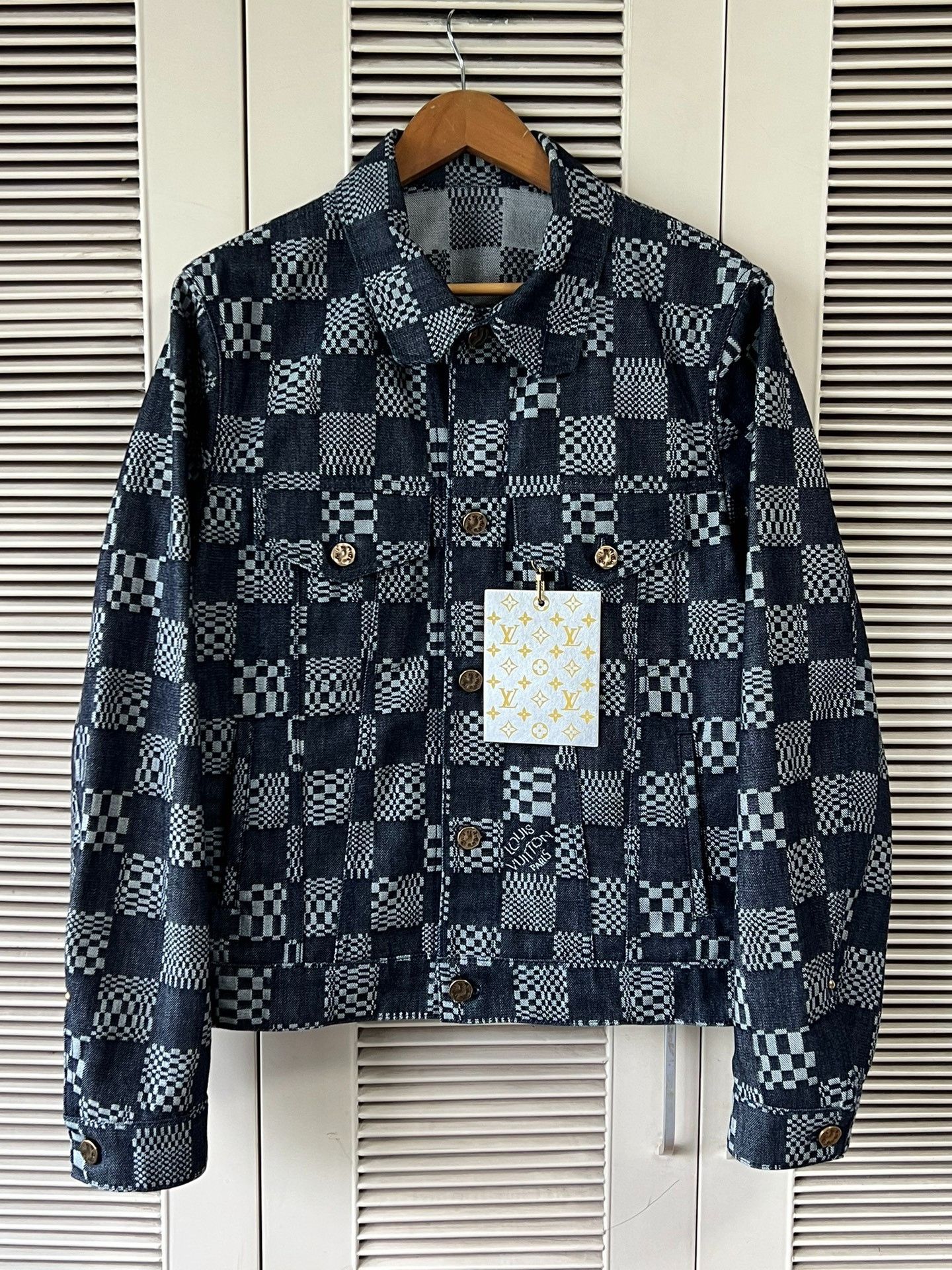 Louis Vuitton Louis Vuitton Checkerboard Denim Jacket Size US M / EU 48-50 / 2 - 1 Thumbnail