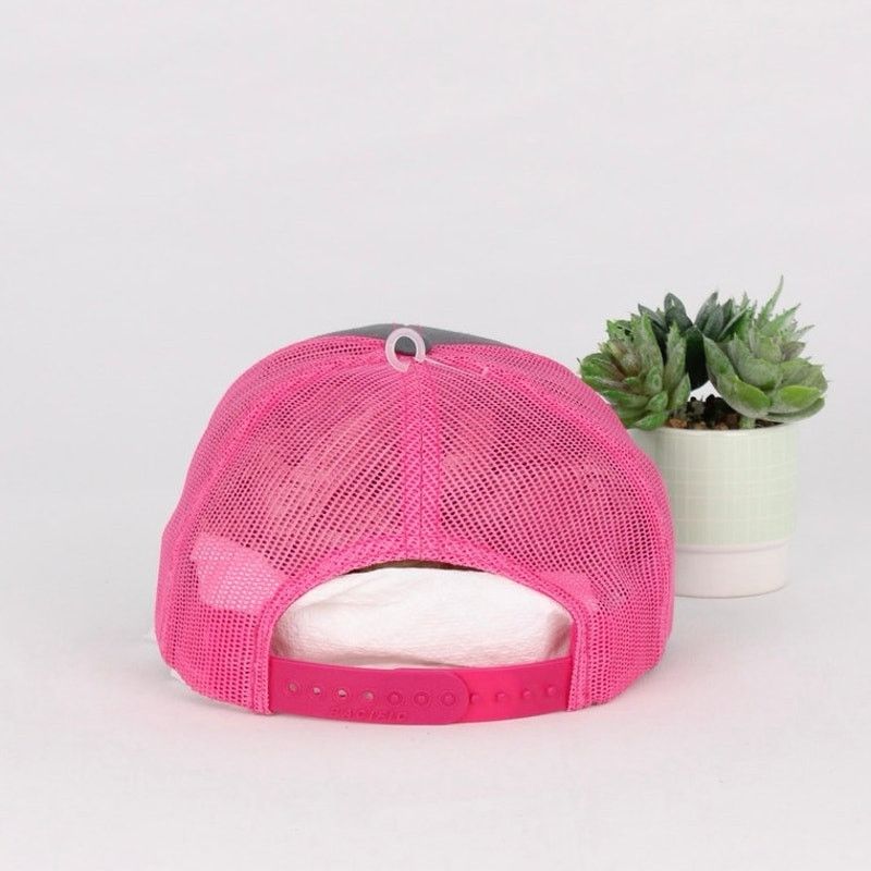 Other Vegas Strong Pink & Gray Trucker Hat – Pacific Headwear Size ONE SIZE - 4 Thumbnail
