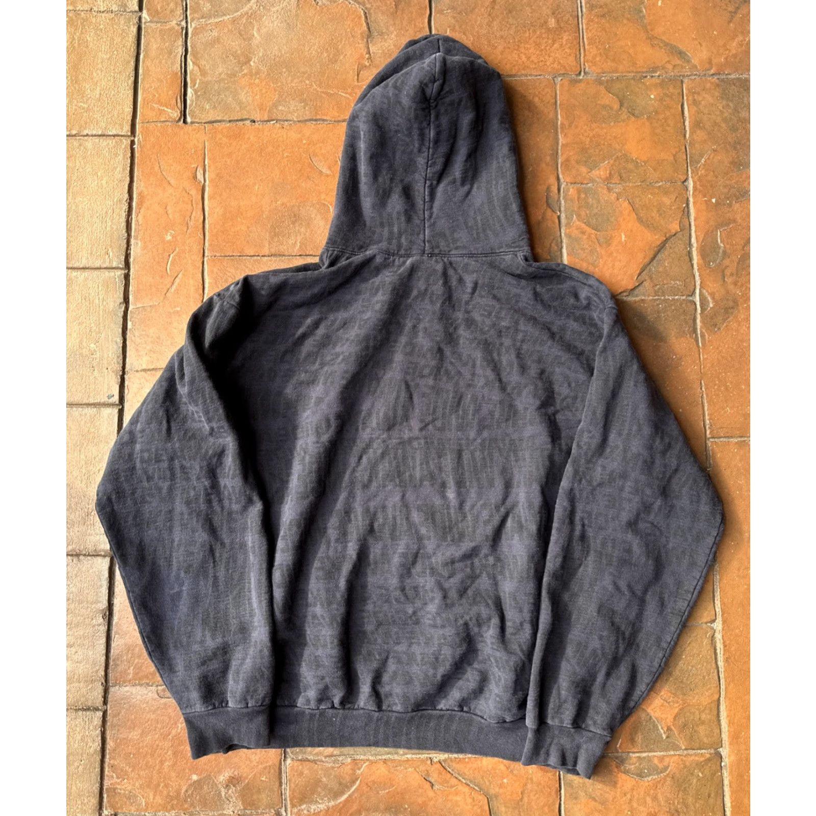 Spell Insomniac Hoodie Spell Out All Over Print XL Black - Graphic Print, Hooded, Pockets, Logo, Fleece Cotton, Men, 90s, Pullover, Regular fit Size US XL / EU 56 / 4 - 3 Thumbnail