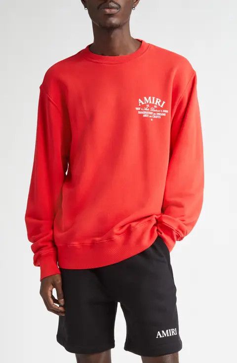 Amiri o1w1db10925 Arts District Crewneck Graphic Sweatshirt Size US L / EU 52-54 / 3 - 2 Thumbnail
