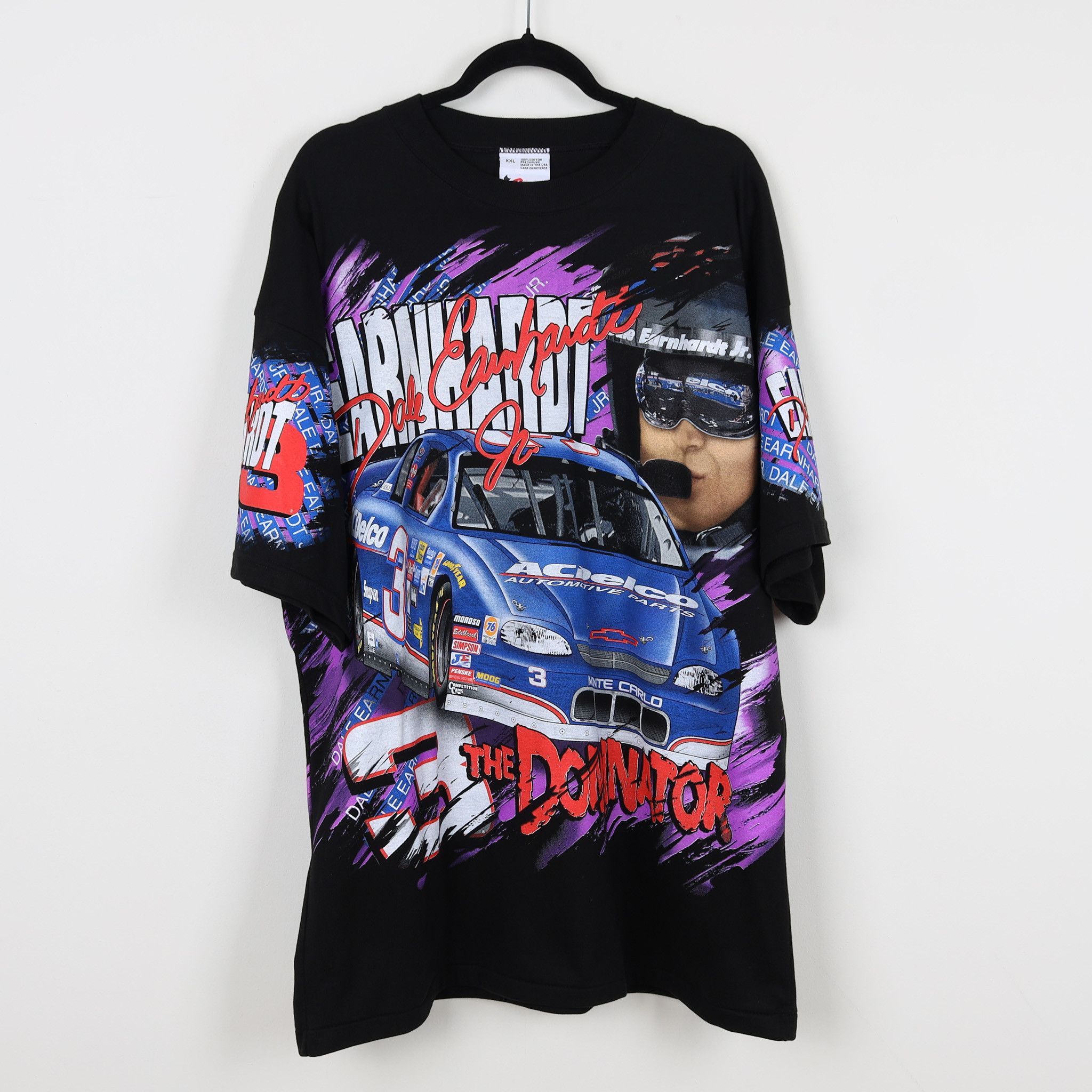 image of Chase Authentics x Nascar Vintage Y2K Dale Earnhardt Jr 3 Nascar Aop Tshirt Size Xxl, Men's