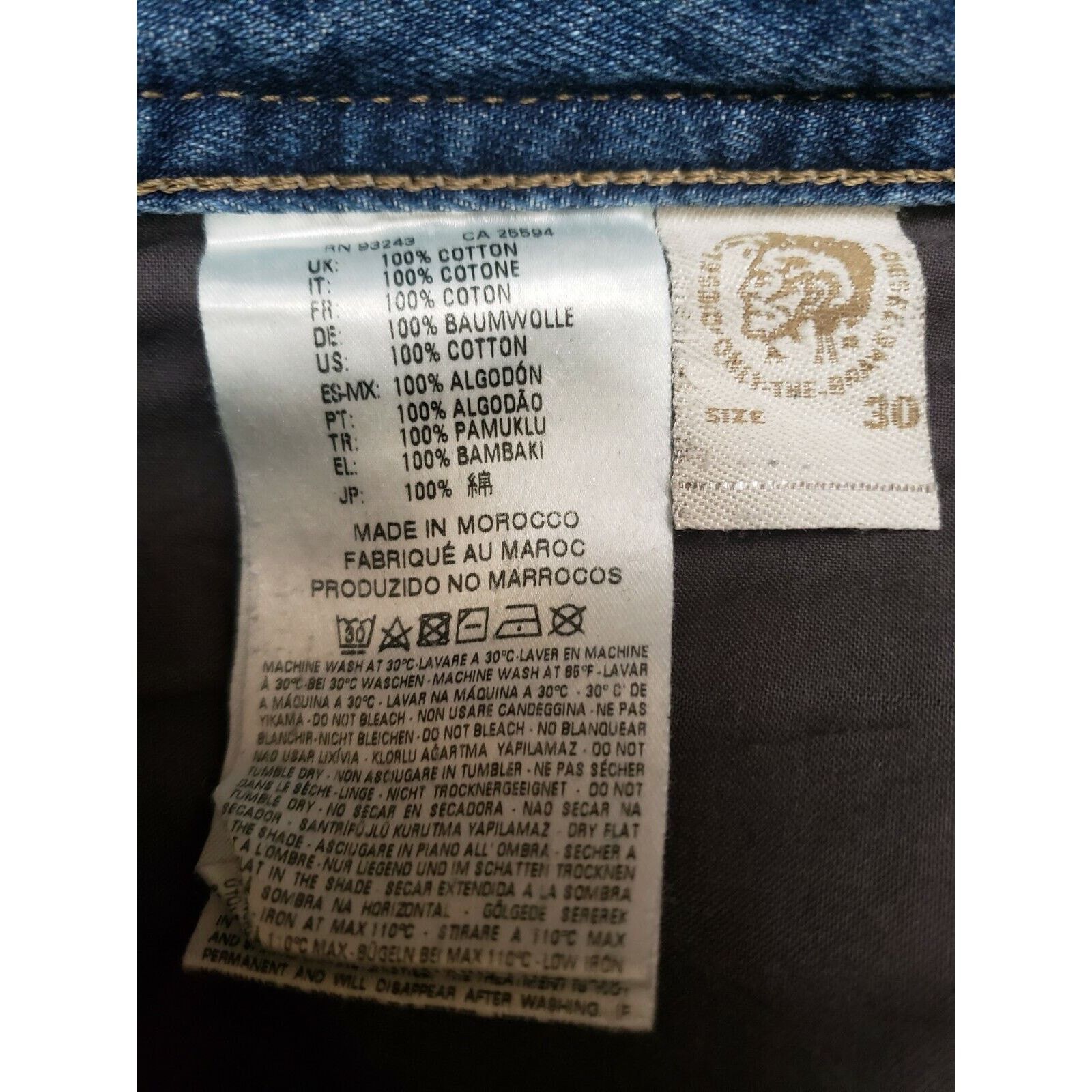 Diesel Diesel D.N.A Buster Slim Tapered Stretch button fly 30 Size US 30 / EU 46 - 5 Thumbnail