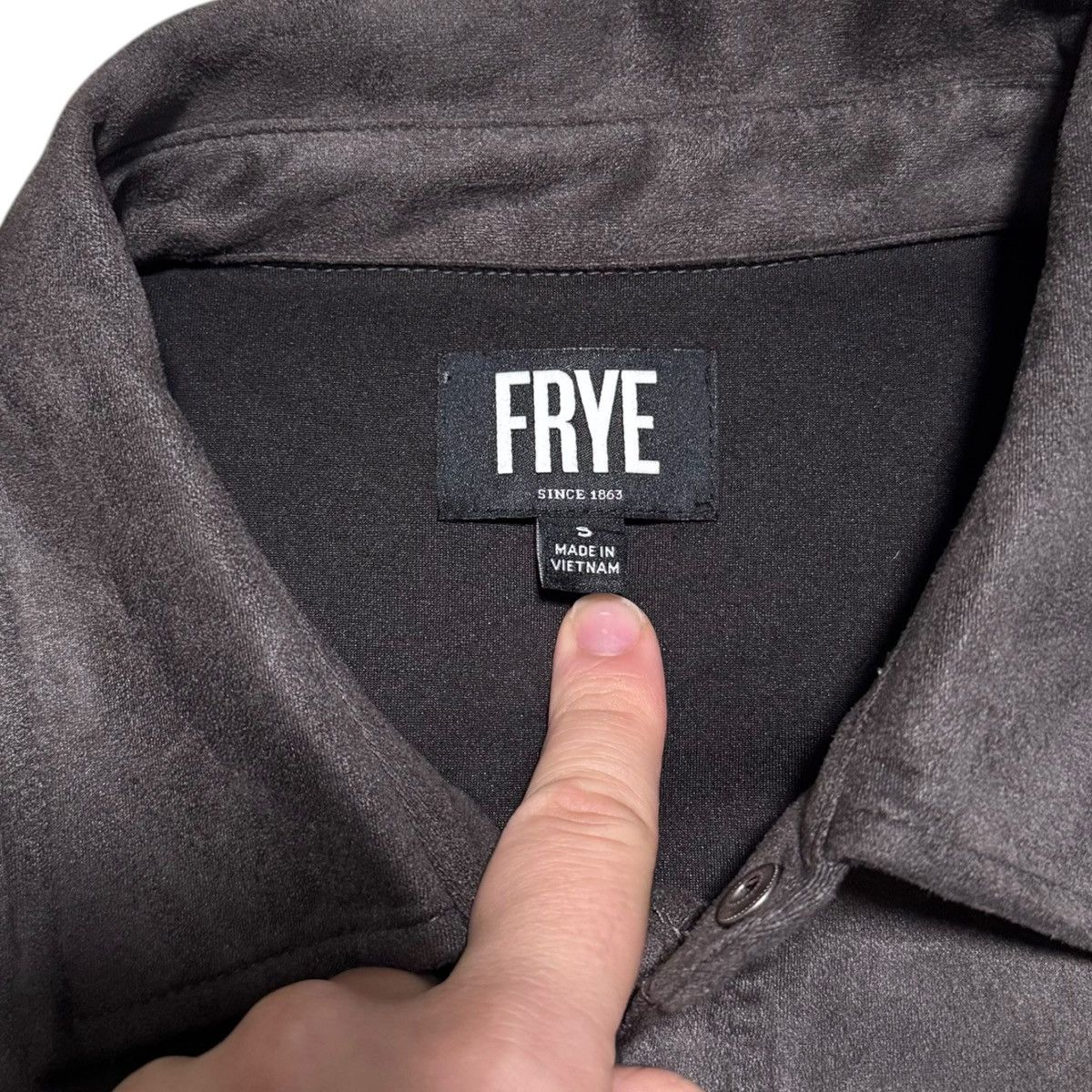 Frye Frye Men's Chest Pockets Faux Suede Jacket Adult Small Size US S / EU 44-46 / 1 - 4 Thumbnail