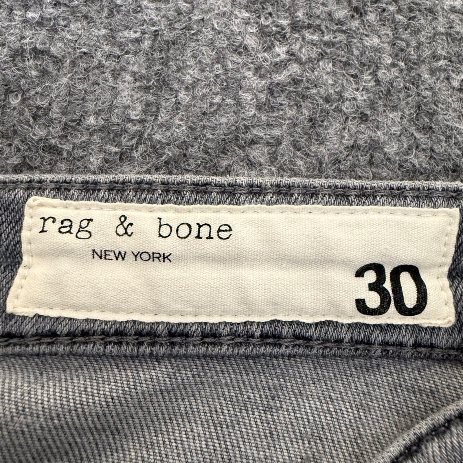 Rag & Bone Rag Bone Jane Skinny Jeans Womens 30 (32x30) Gray Casual Size 32" / US 10 / IT 46 - 2 Thumbnail