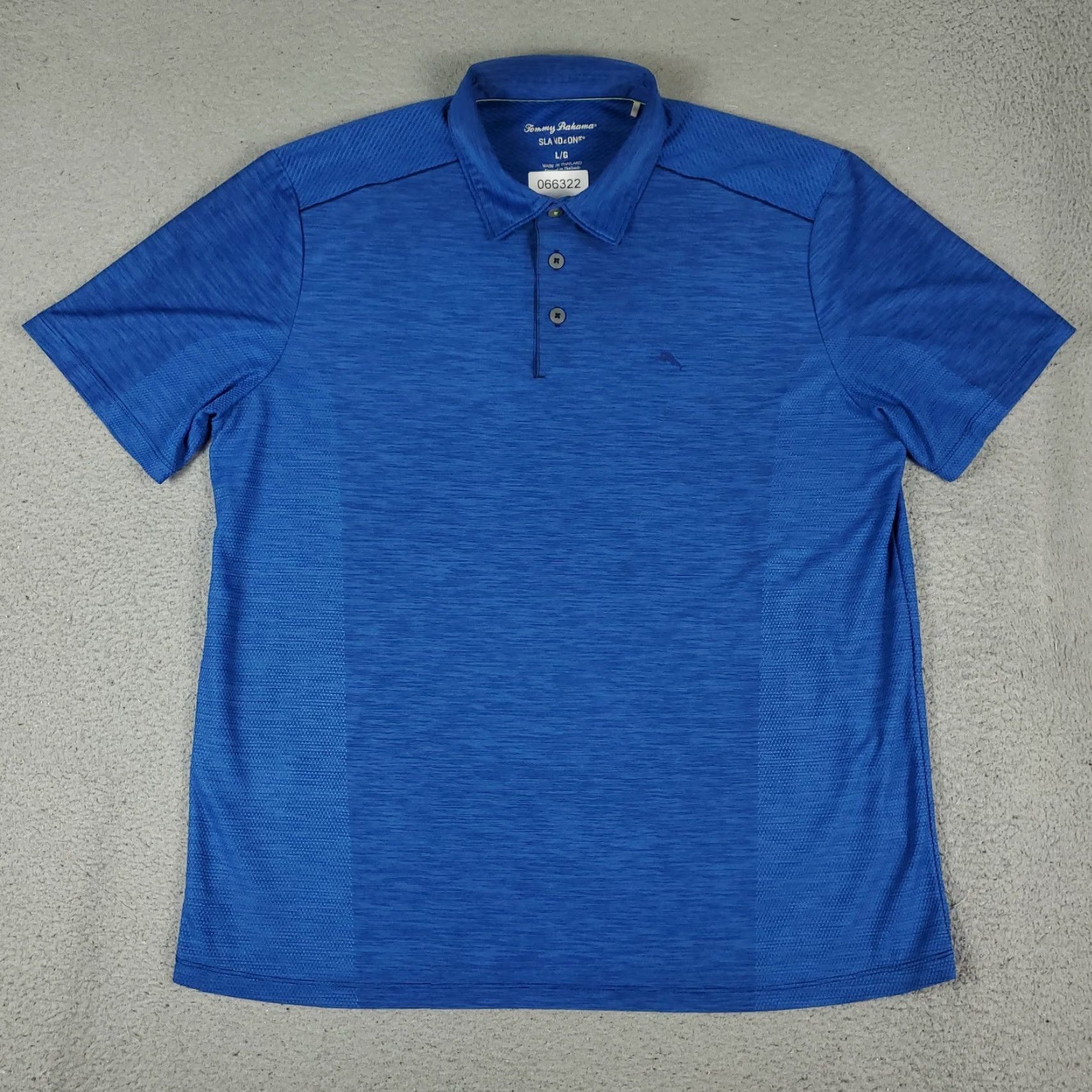 Tommy Bahama Tommy Bahama Polo Shirt Mens Large Blue Polyester Marlin Golf Short Sleeve Size US L / EU 52-54 / 3 - 3 Thumbnail