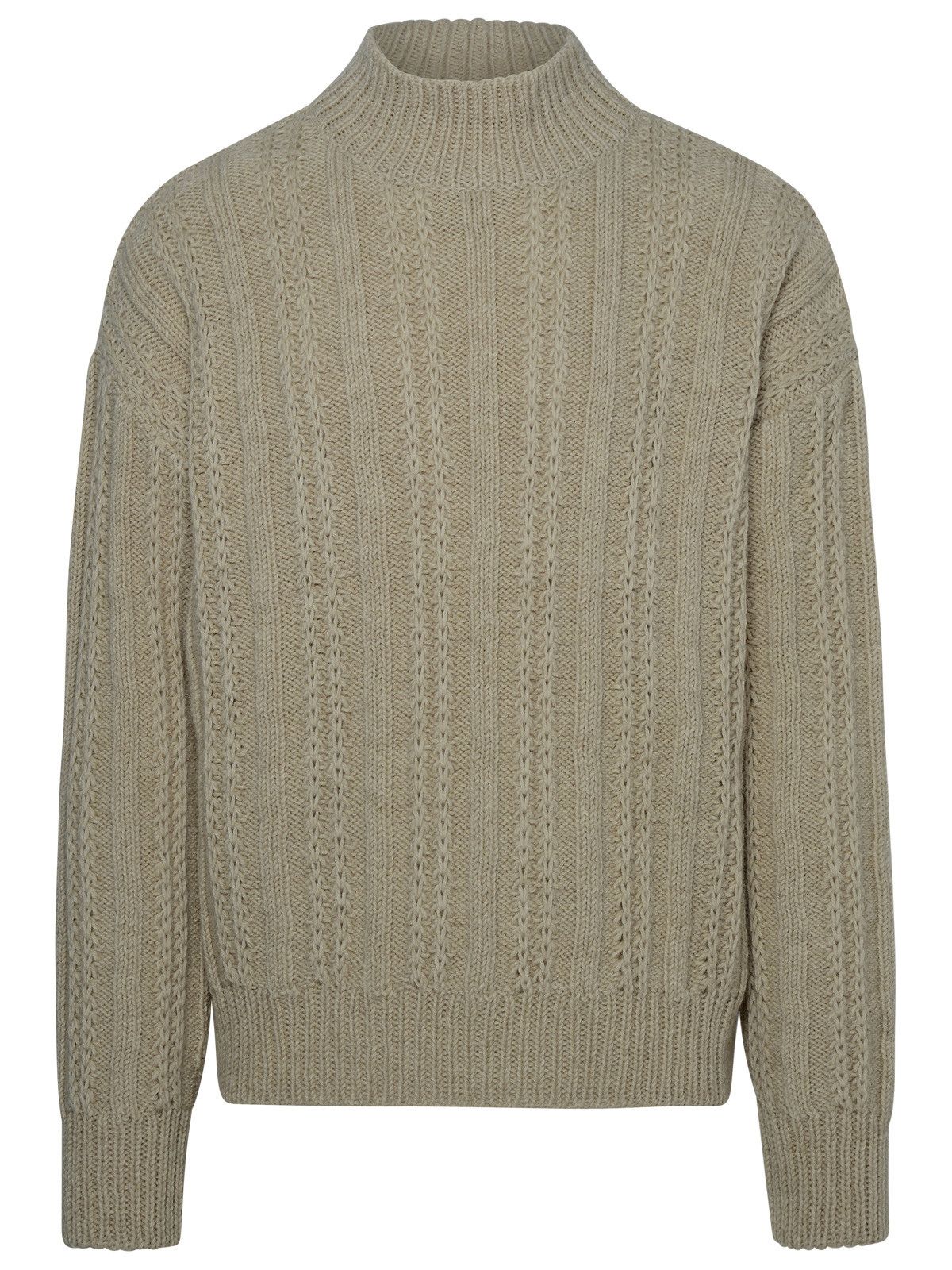 image of Alanui Beige Alpaca Blend Sweater in Cream, Men's (Size Medium)