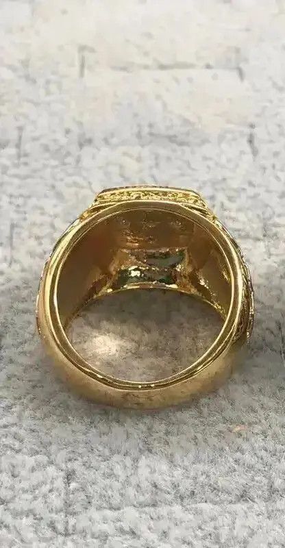 Jewelry Punk Carved Pattern Rings Size ONE SIZE - 3 Thumbnail