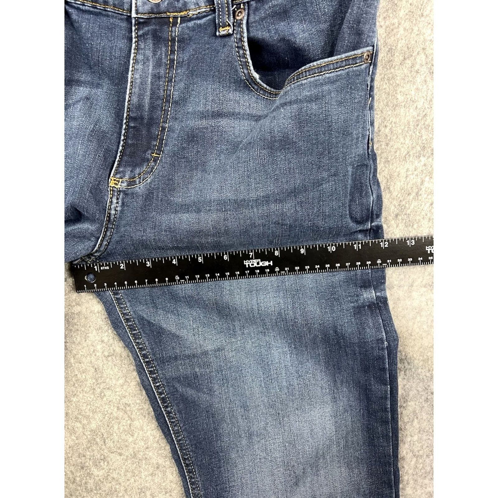 Wrangler Wrangler Jeans Men's Slim Straight Fit Denim Blue 32x32 5-Pocket Zipper Button Logo Size US 32 / EU 48 - 6 Thumbnail