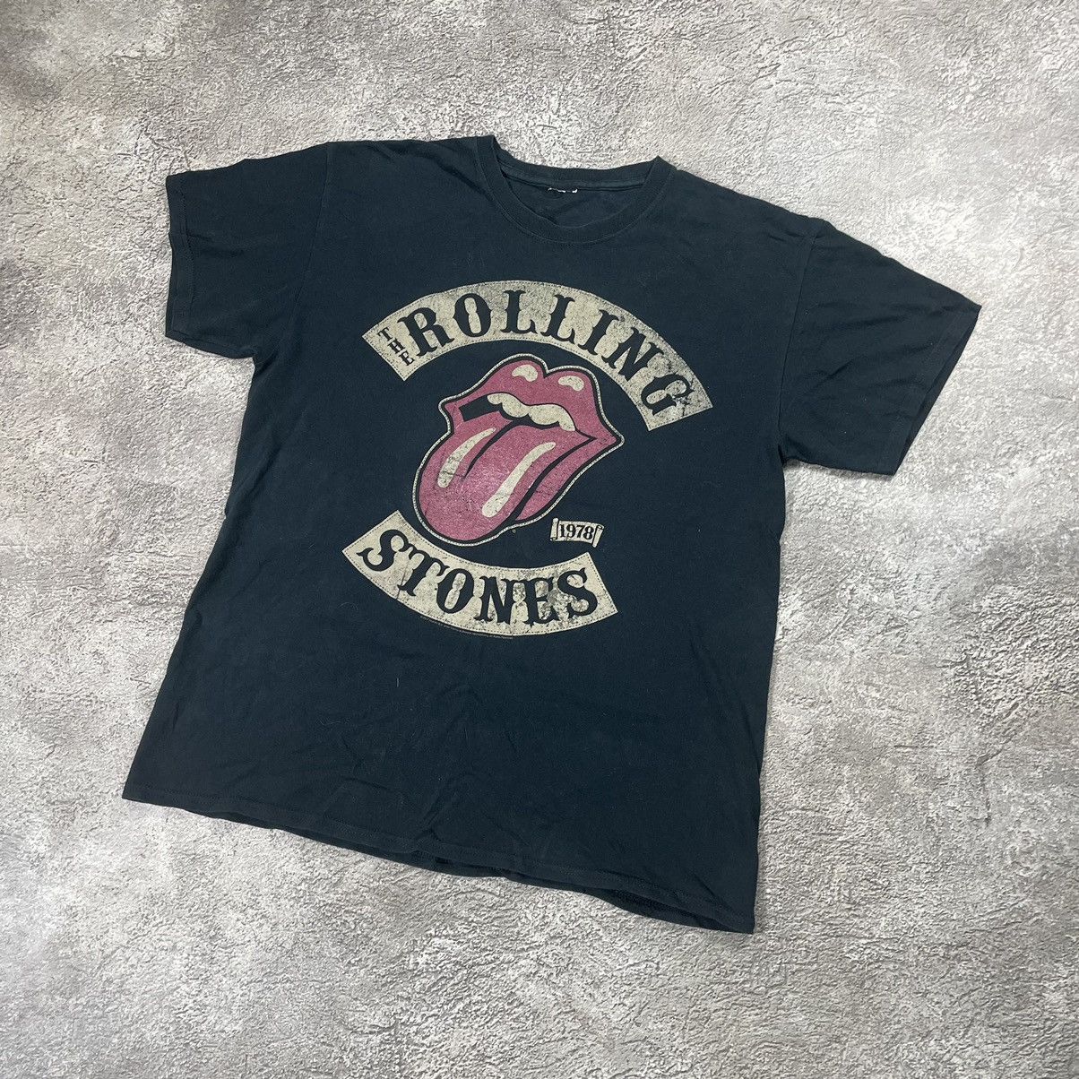 Vintage Vintage Rolling Stones Band Tee Sun Faded Graphic Rock XL Size US XL / EU 56 / 4 - 3 Thumbnail