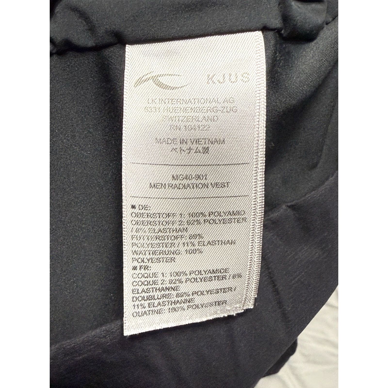 KJUS Kjus Radiation Vest Mens XL Black Full Zip Lightweight Windbreaker Golf Weather Outdoor Sports Outdoor Size US XL / EU 56 / 4 - 6 Thumbnail