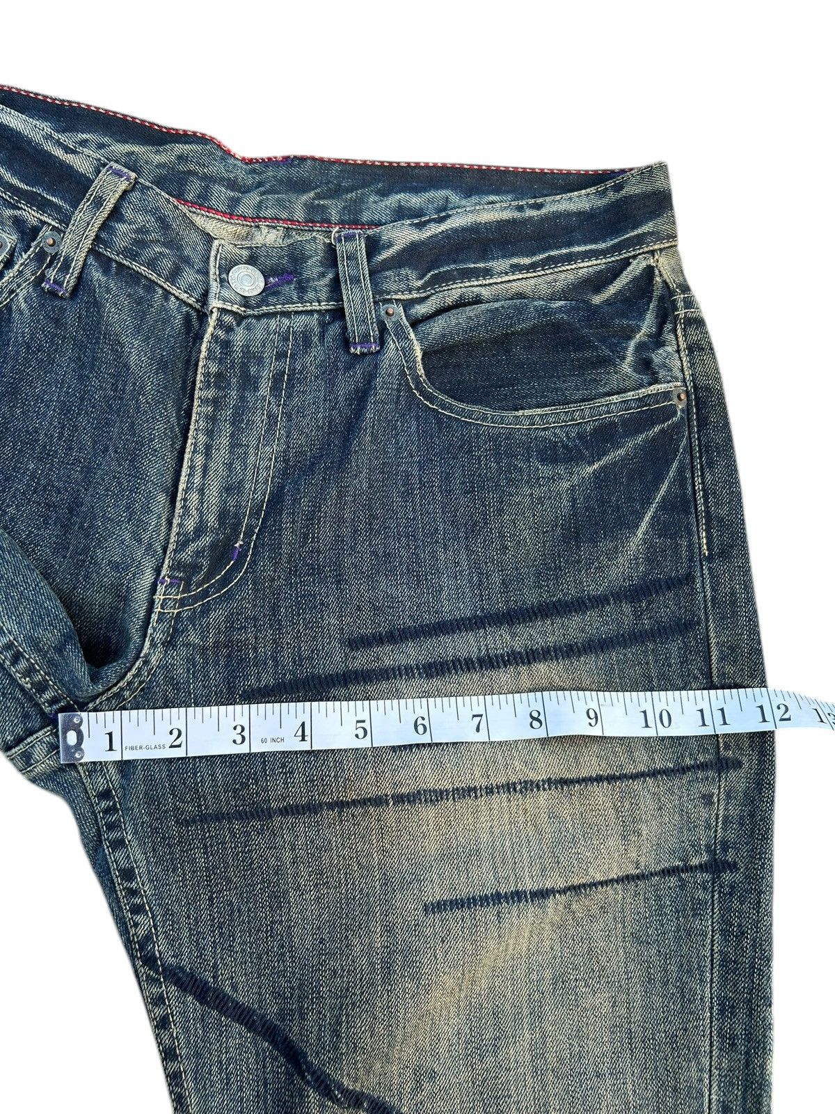 Kapital Vintage Takeo Kikuchi Japanese Distressed Denim Jeans Size US 32 / EU 48 - 16 Thumbnail
