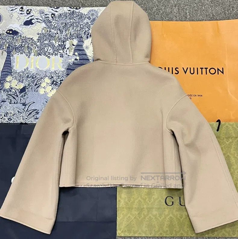 Fendi Fendi Beige Two-Sided Hooded Jacket, One Side Solid Color Size S / US 4 / IT 40 - 3 Thumbnail
