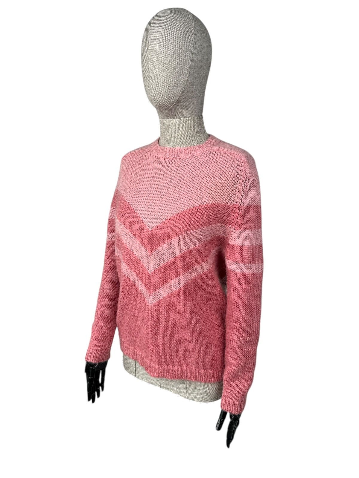 Sezane LA MAILLE SEZANE Rose Pink Kid Mohair Wool Blend Sweater Size M / US 6-8 / IT 42-44 - 4 Thumbnail