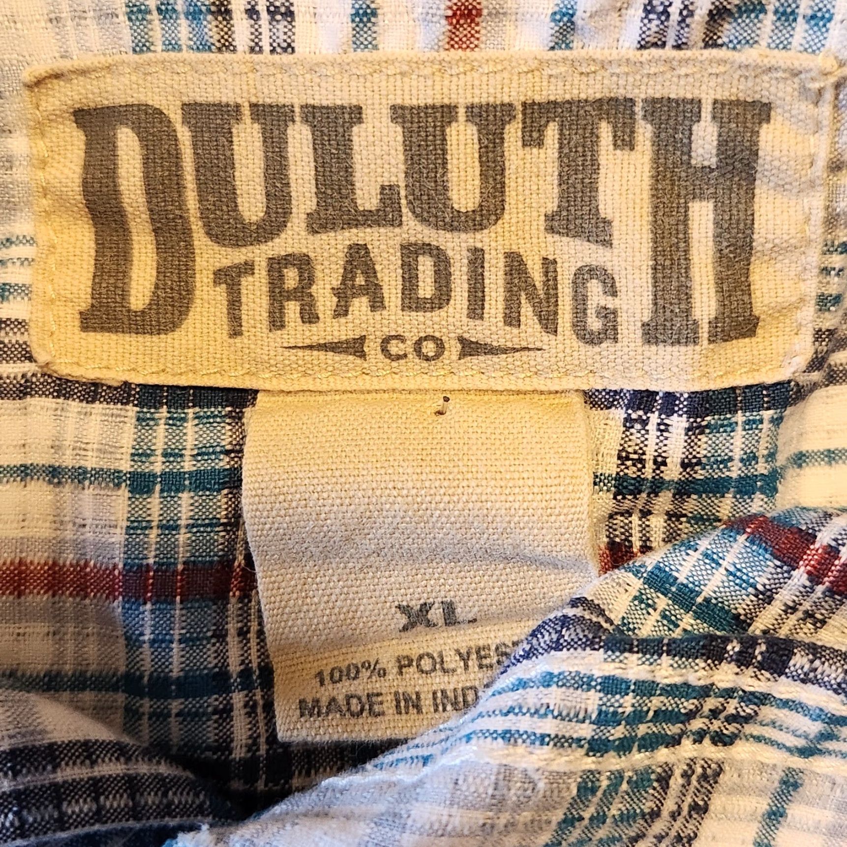 Duluth Trading Company Duluth Trading Short Sleeve Plaid Shirt - Men - Button-Up - XL - Blue Size US XL / EU 56 / 4 - 3 Thumbnail