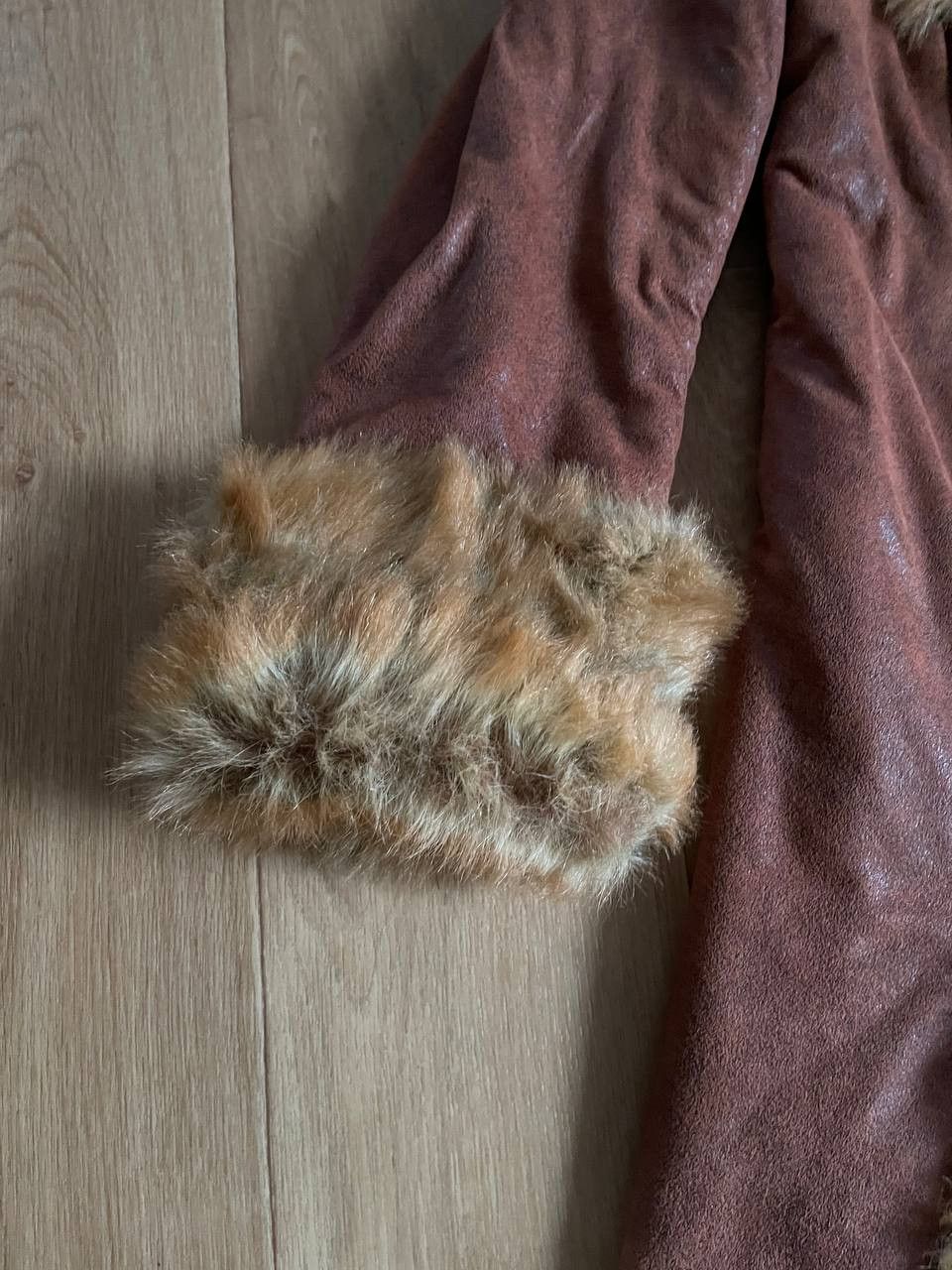 Vintage Vintage Faux Fur Sheepskin Suede Leather Coat Size M / US 6-8 / IT 42-44 - 5 Thumbnail