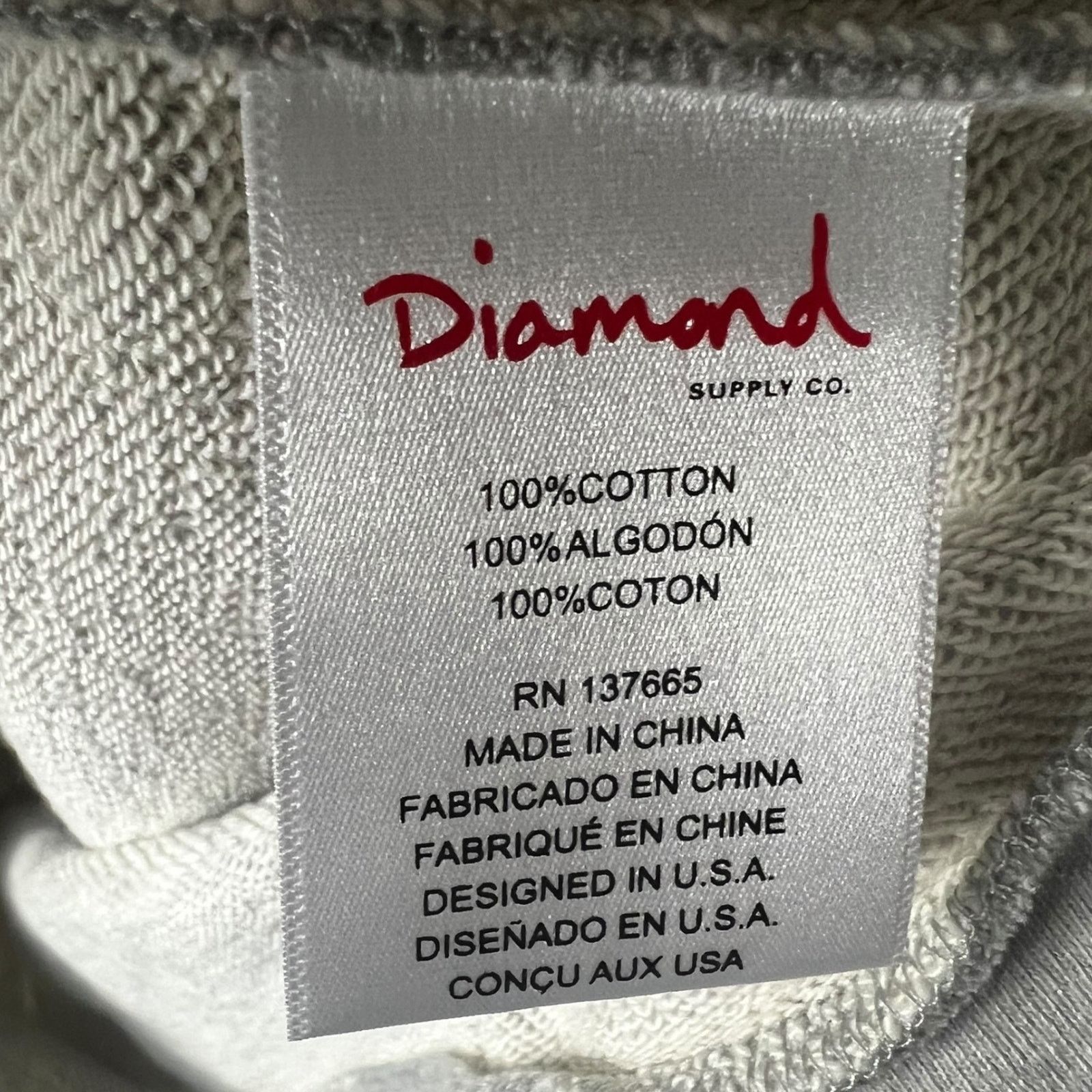 Diamond Supply Co. Diamond Supply Co. Men's Medium Muhammad Ali Gray Hoodie NWT Size US M / EU 48-50 / 2 - 9 Thumbnail