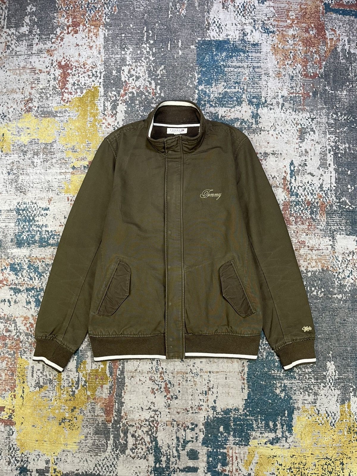 Tommy Hilfiger Tommy Stand Collar Bomber Jacket Size US M / EU 48-50 / 2 - 4 Thumbnail