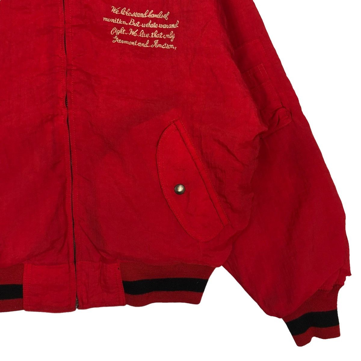 Japanese Brand 🔥Vtg Reversible Bomber Jacket Yellow Club Issey Miyake Japan Size US M / EU 48-50 / 2 - 5 Thumbnail
