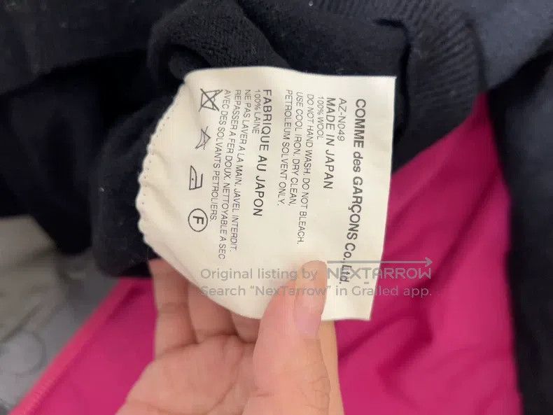 Comme des Garcons Comme Des Garcons Golden heart wool cardigan, black Size L / US 10 / IT 46 - 5 Thumbnail