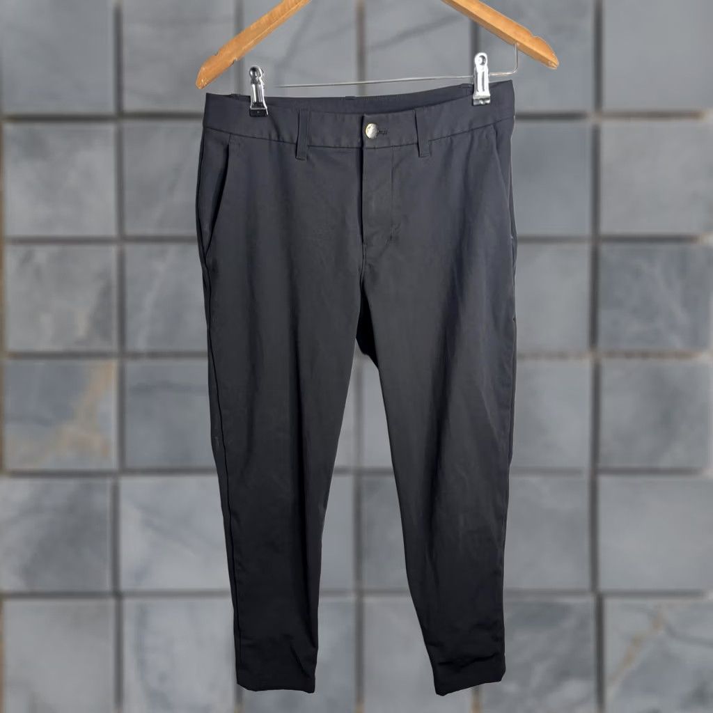 Lululemon Lululemon Pants Mens 29 Black Tapered Stretch Ankle Trouser Office Casual Work Size US 29 - 1 Thumbnail