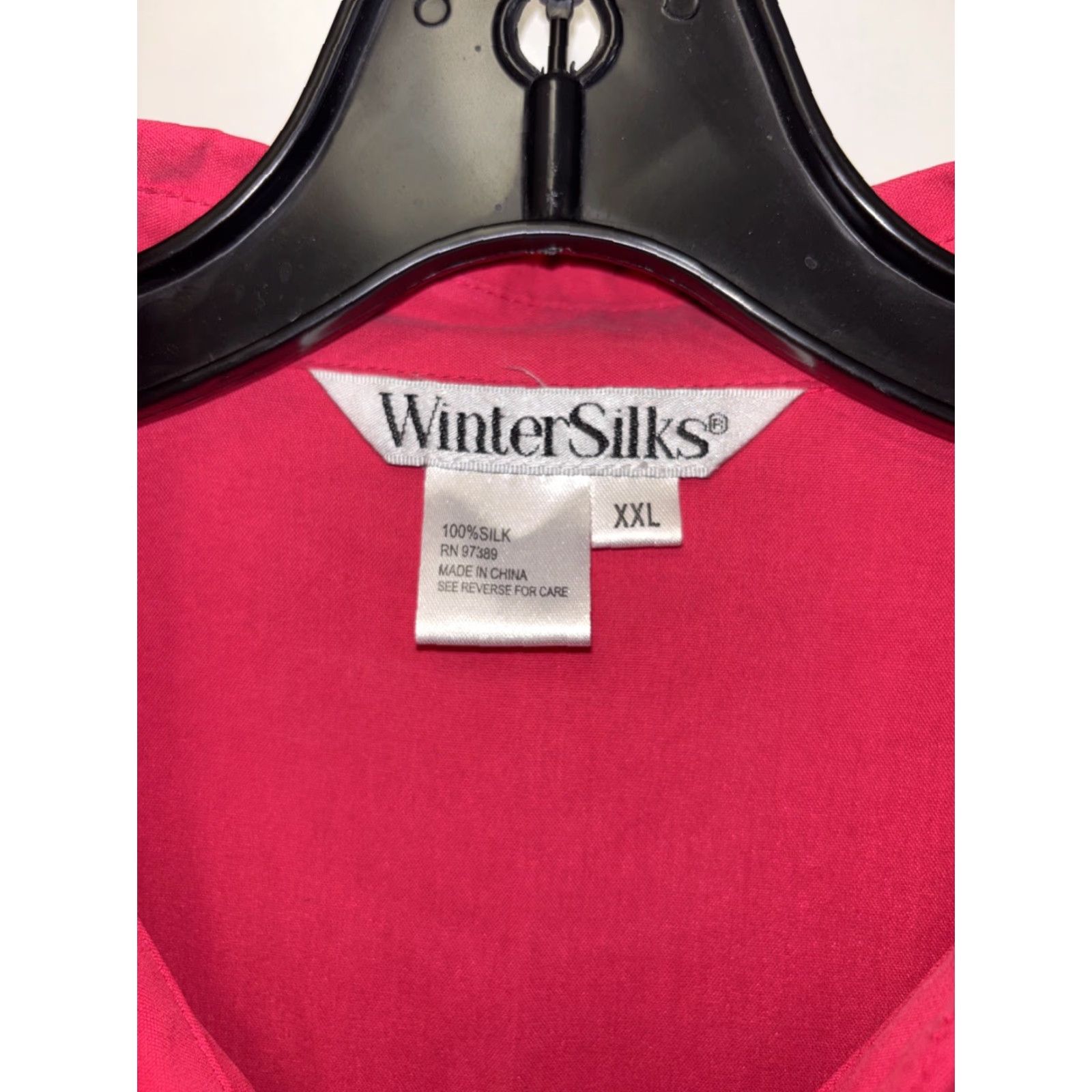 Pinko WinterSilks Women Silk Button Up Blouse XXL Pink Long Sleeve Collar Size XXL / US 16-18 / IT 52-54 - 3 Thumbnail