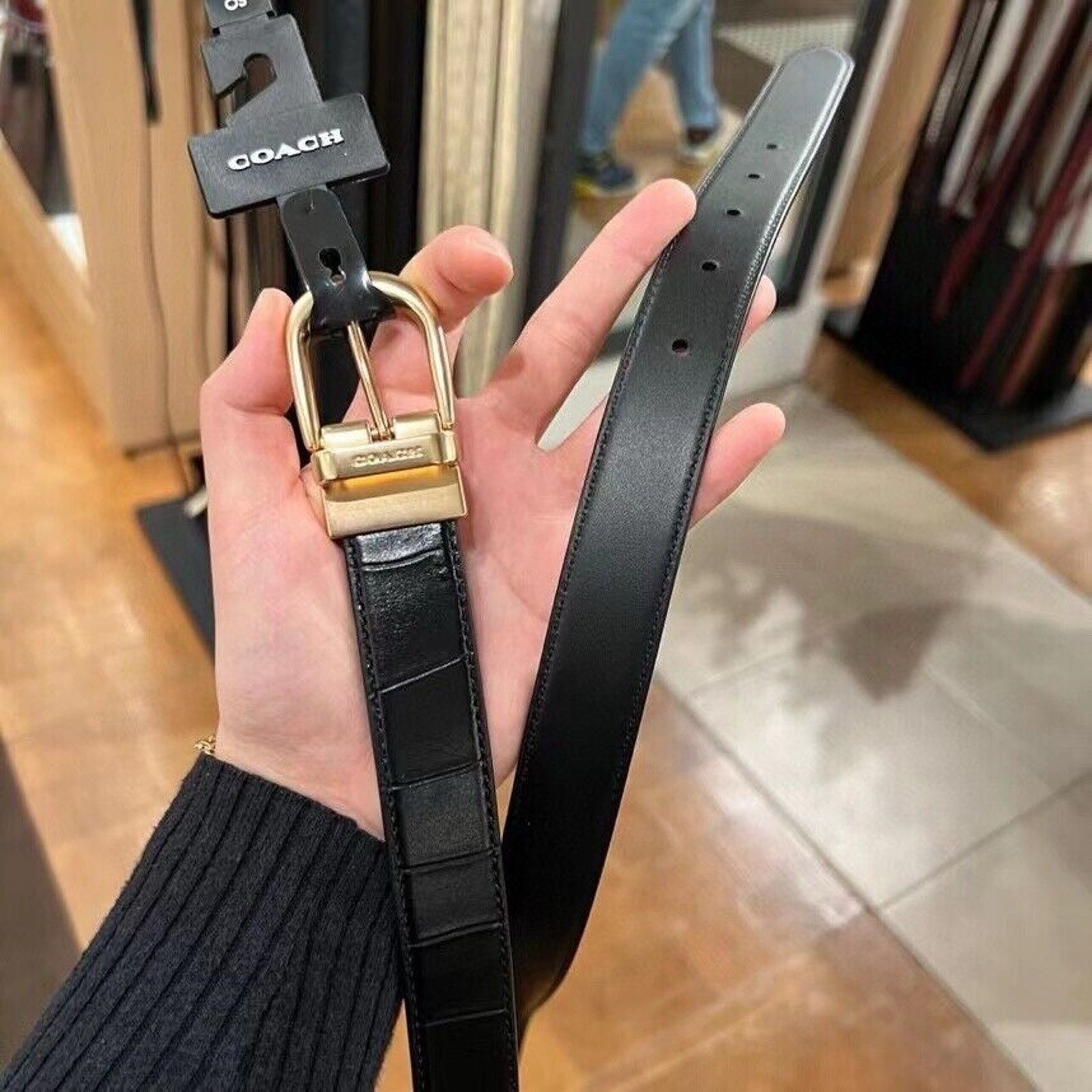 Coach NEW Coach Classic Buckle Cut To Size Reversible Belt 25 Mm Size ONE SIZE - 3 Thumbnail