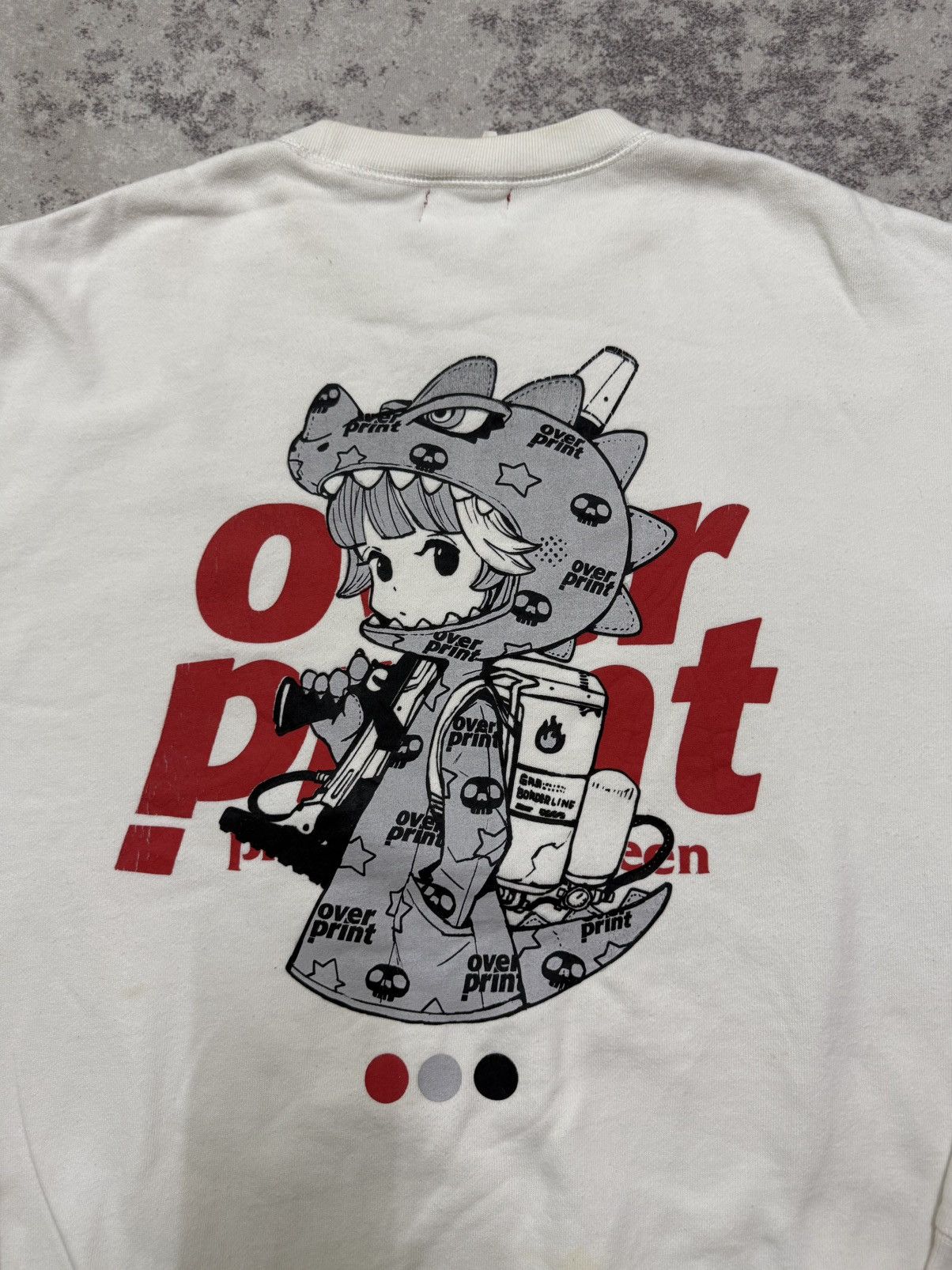 Japanese Brand Overprint X Ackybright Graphic Sweatshirt Size US XL / EU 56 / 4 - 13 Thumbnail