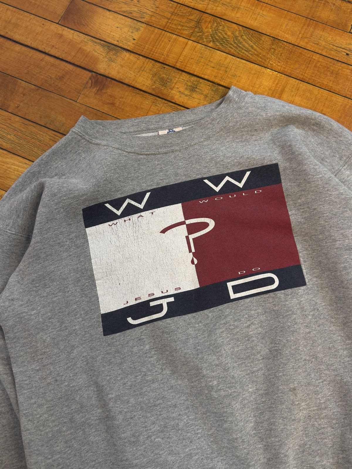 Vintage WWJD Tommy Hilfiger Bootleg Size US L / EU 52-54 / 3 - 1 Thumbnail