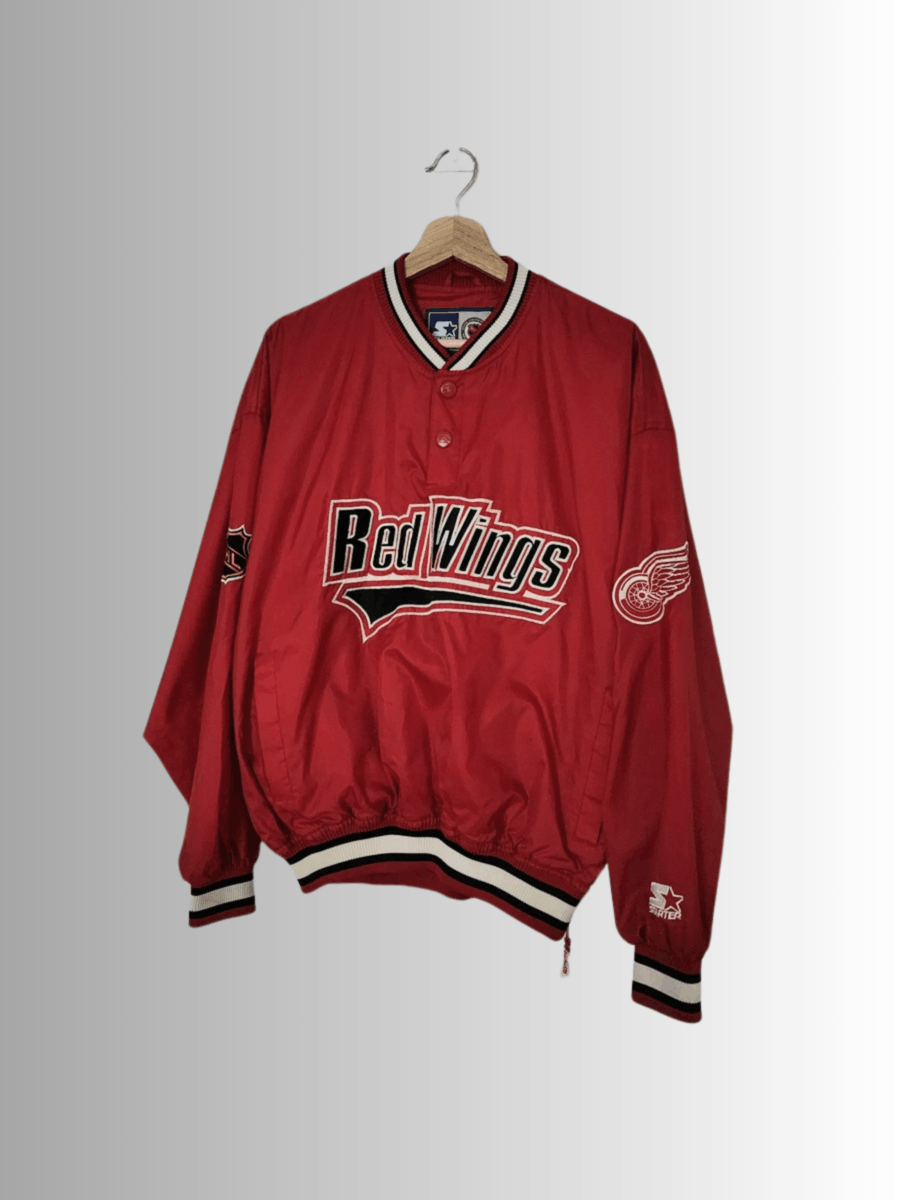 image of Vintage X 90's Starter Nhl Detroit Red Wings Pullover, Men's (Size Medium)