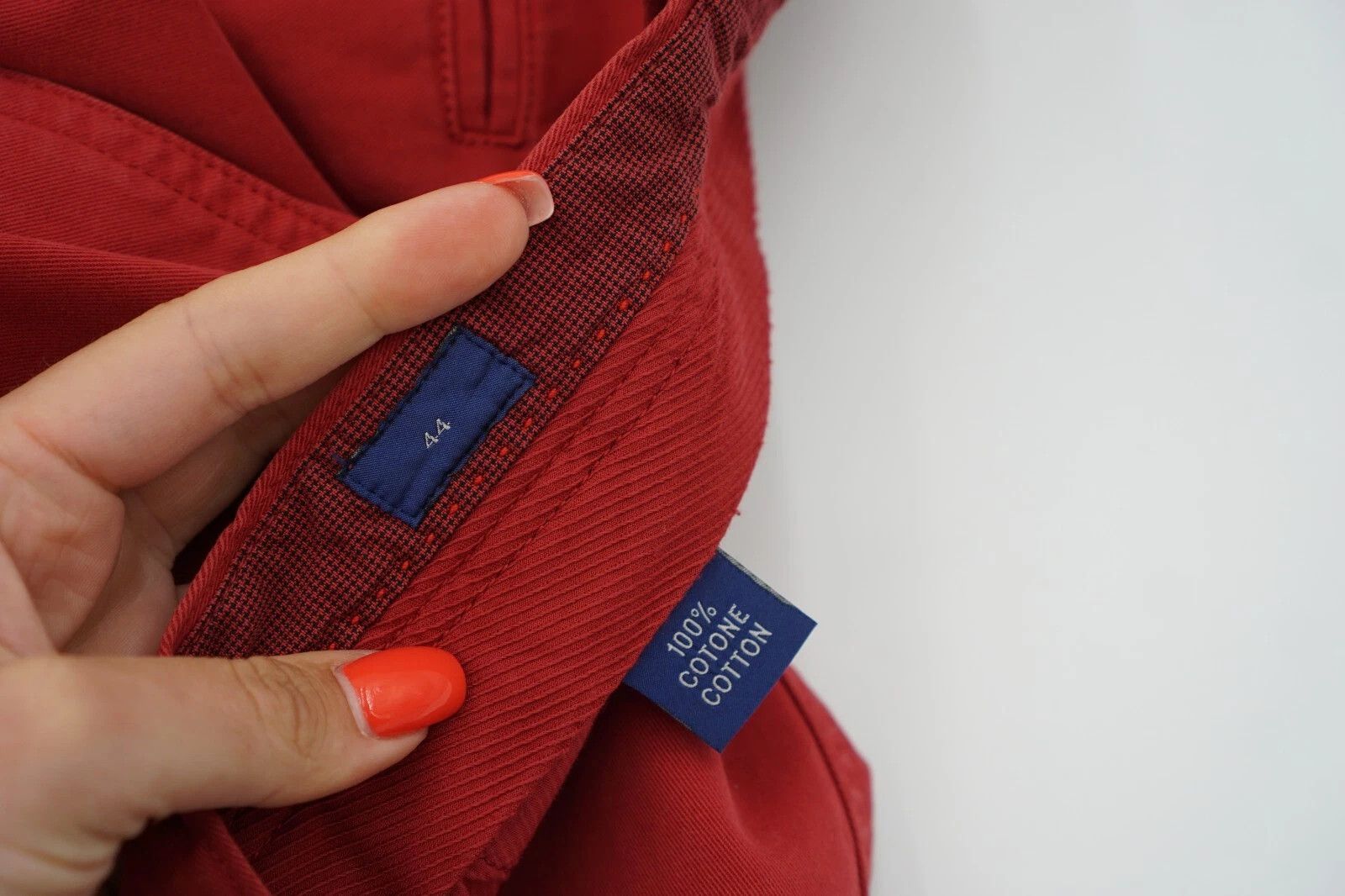 Suitsupply Men Suitsupply Chino Pants Red Cotton Casual US34 W29 L36 Size US 34 / EU 50 - 7 Thumbnail