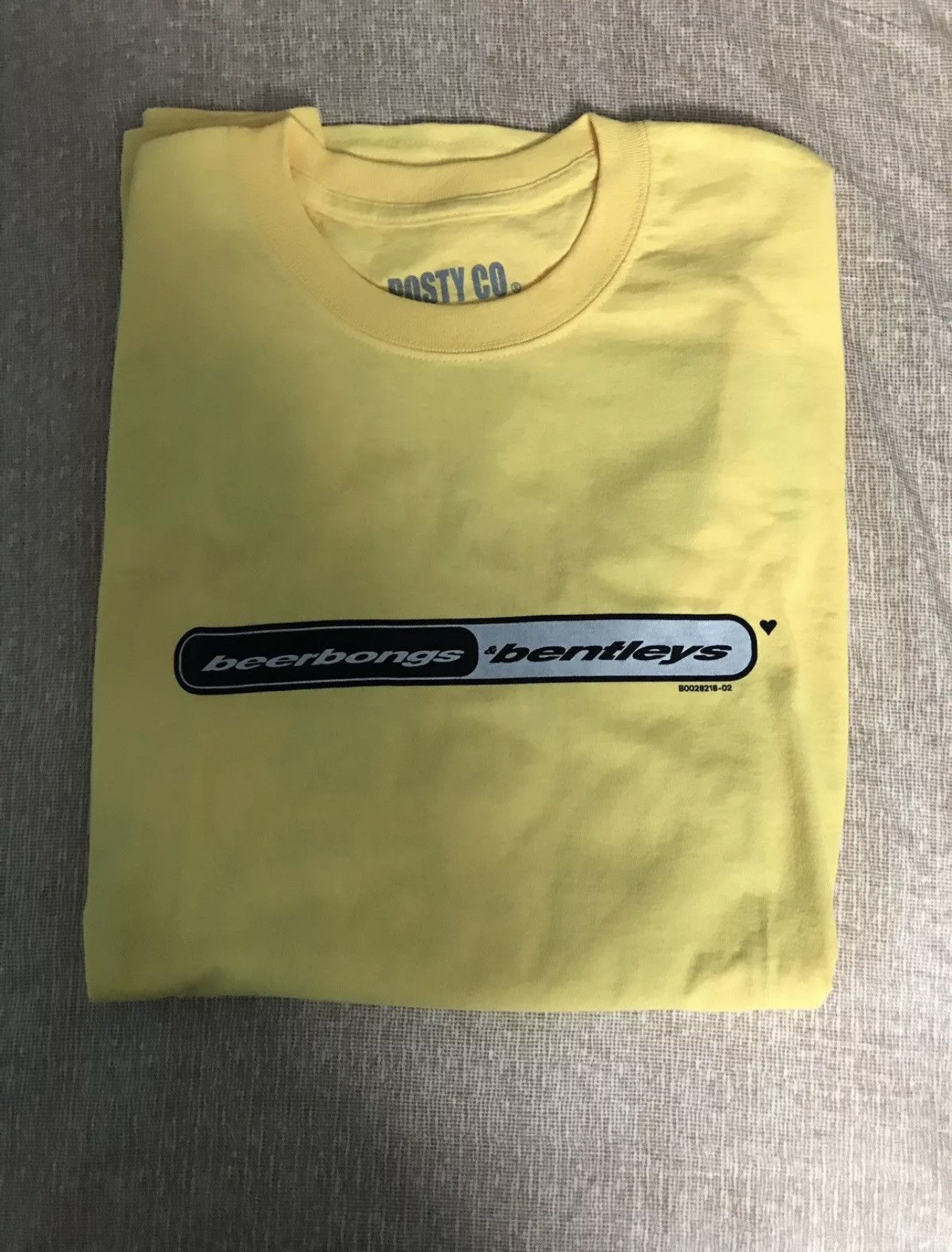Rap Tees Post Malone Japan Pop-up Exclusive Yellow T-shirt size Large Size US L / EU 52-54 / 3 - 4 Thumbnail