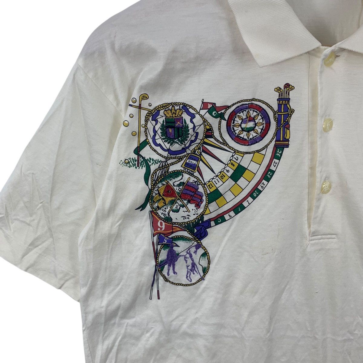 Vintage Vintage PARIS RESORT FASHION Golf Course Polo Tee Shirt Top Size US L / EU 52-54 / 3 - 7 Thumbnail
