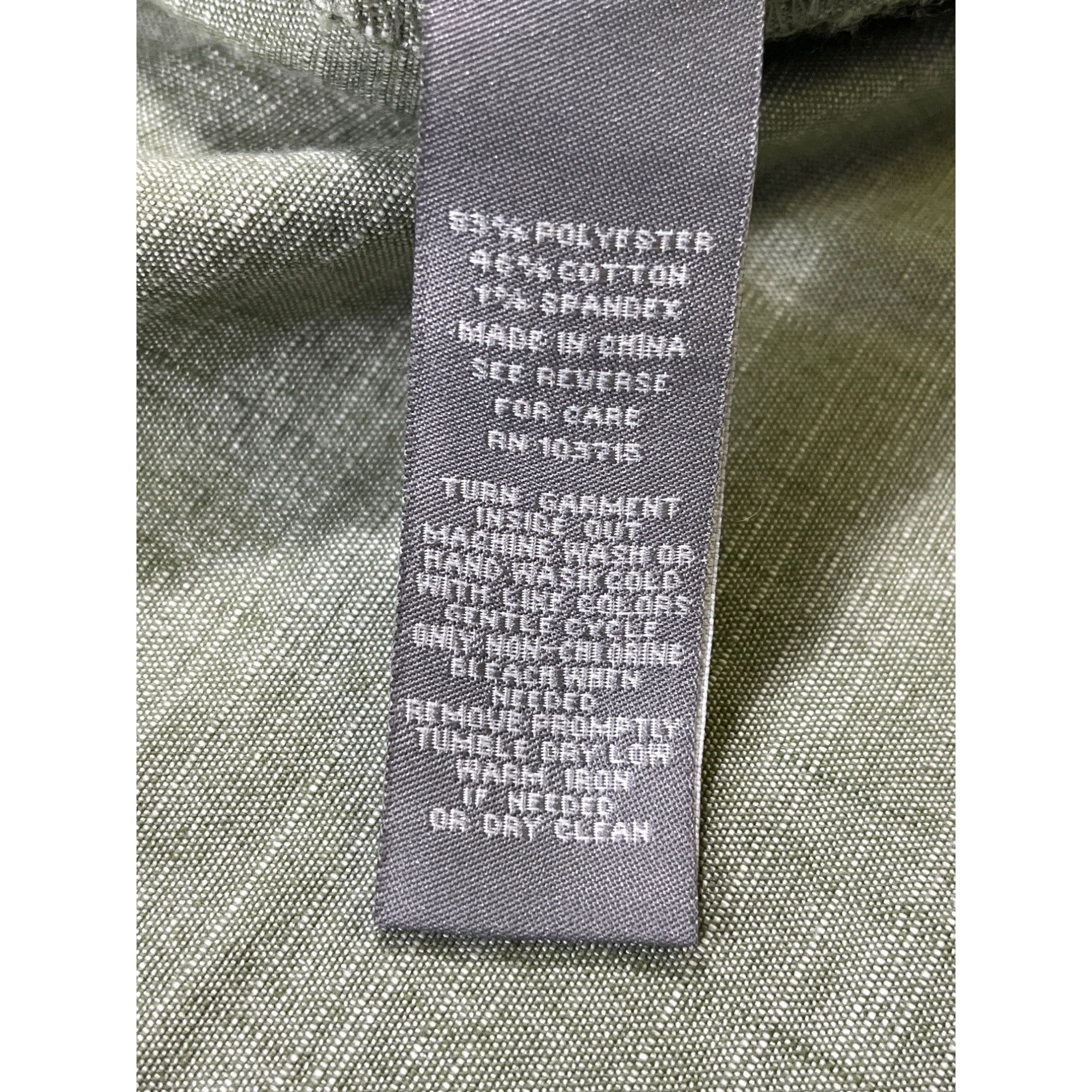 Designer Sharagano SKU 7610 Womens Olive Green Utility Dress Size 12 Size XL / US 12-14 / IT 48-50 - 14 Thumbnail