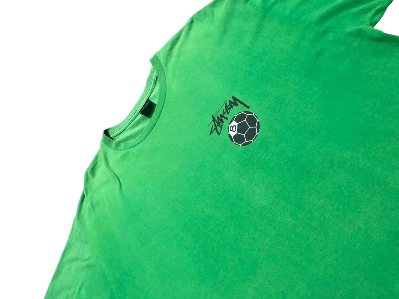 Stussy Vintage Y2K Stussy 8Ball Green T-shirt Sunfaded Size US XL / EU 56 / 4 - 9 Thumbnail