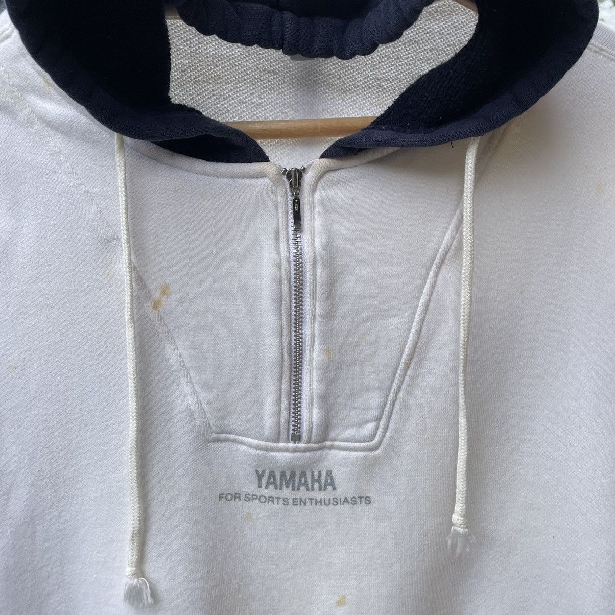 Yamaha 🔥🇯🇵80s Yamaha Team Big Spellout Half Zipper Pullover Hoodie Size US M / EU 48-50 / 2 - 6 Thumbnail
