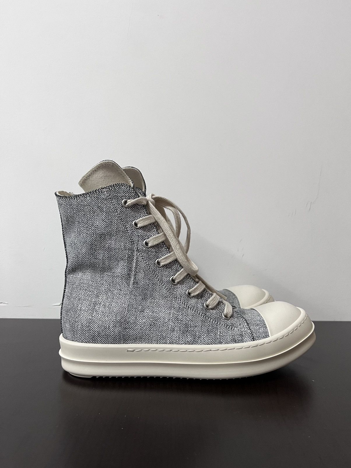 Rick Owens Drkshdw Rick owens drkshdw ramones high top sneakers sz38 Size US 8 / IT 38 - 4 Thumbnail