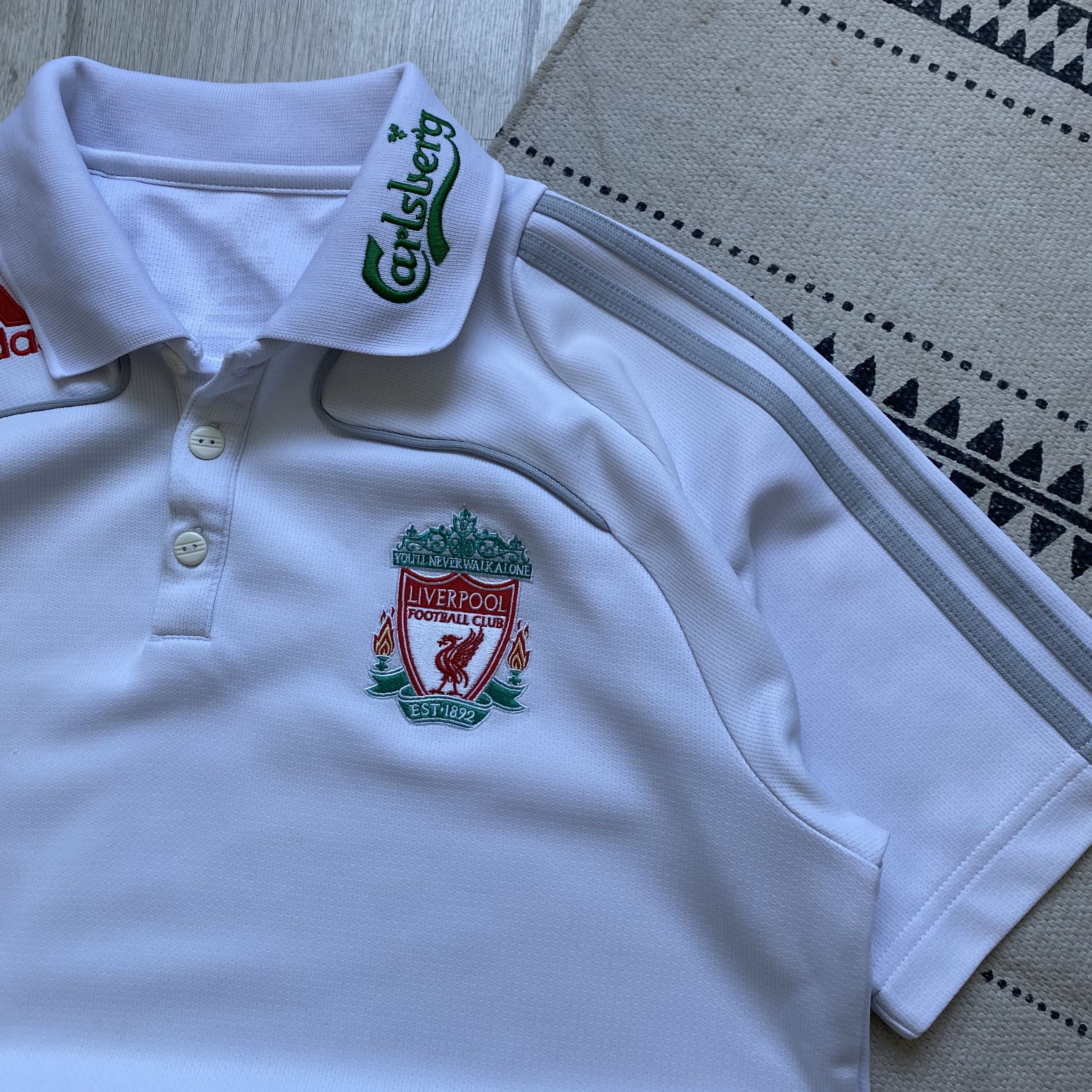 Nike ⚽️ Blockore Vintage Adidas Liverpool FC Jersey Polo Drill Size US M / EU 48-50 / 2 - 5 Thumbnail