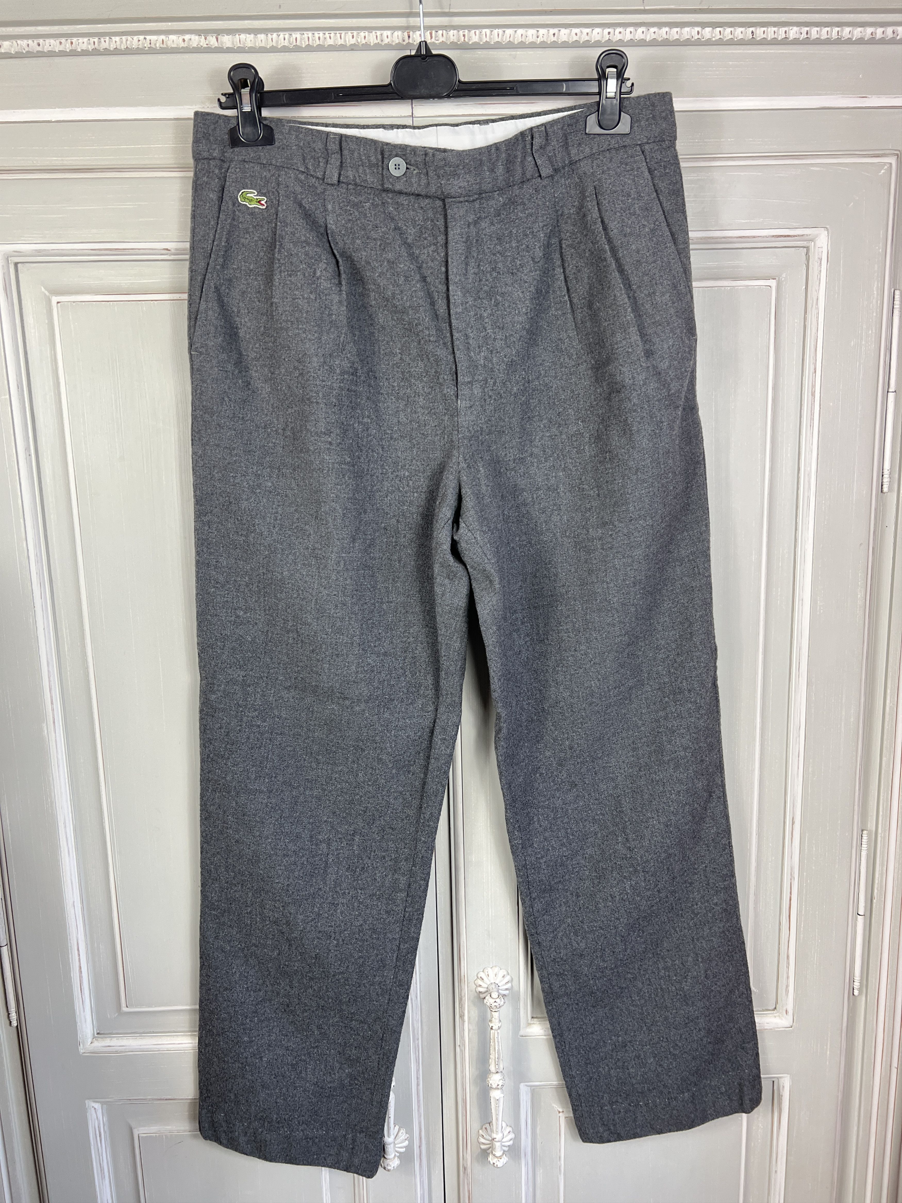 Lacoste 90S LACOSTE CHEMISE WOOL PANTS Size US 34 / EU 50 - 1 Thumbnail