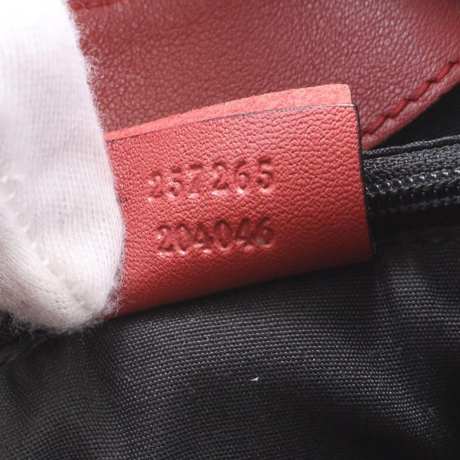 Gucci Gucci - Red Monogram Canvas Shoulder Bag Size ONE SIZE - 4 Thumbnail
