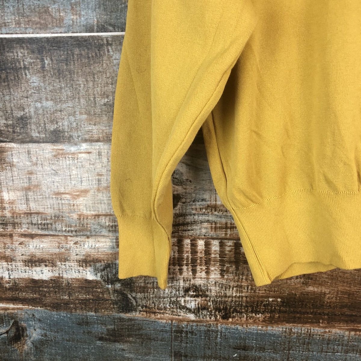 Japanese Brand × Vintage Eljuone elephant Yellow Cardigan Knitwear #A2284 Size M / US 6-8 / IT 42-44 - 17 Thumbnail