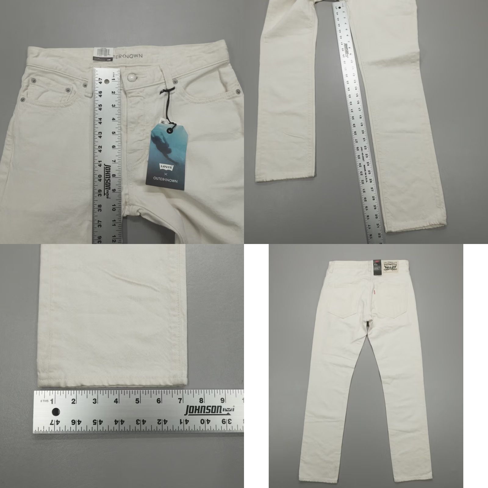 Levi's Outerknown x Levi's 511 Slim Fit Denim Jeans Men's 30x32 5-Pockets Cotton Hemp Size US 30 / EU 46 - 8 Thumbnail