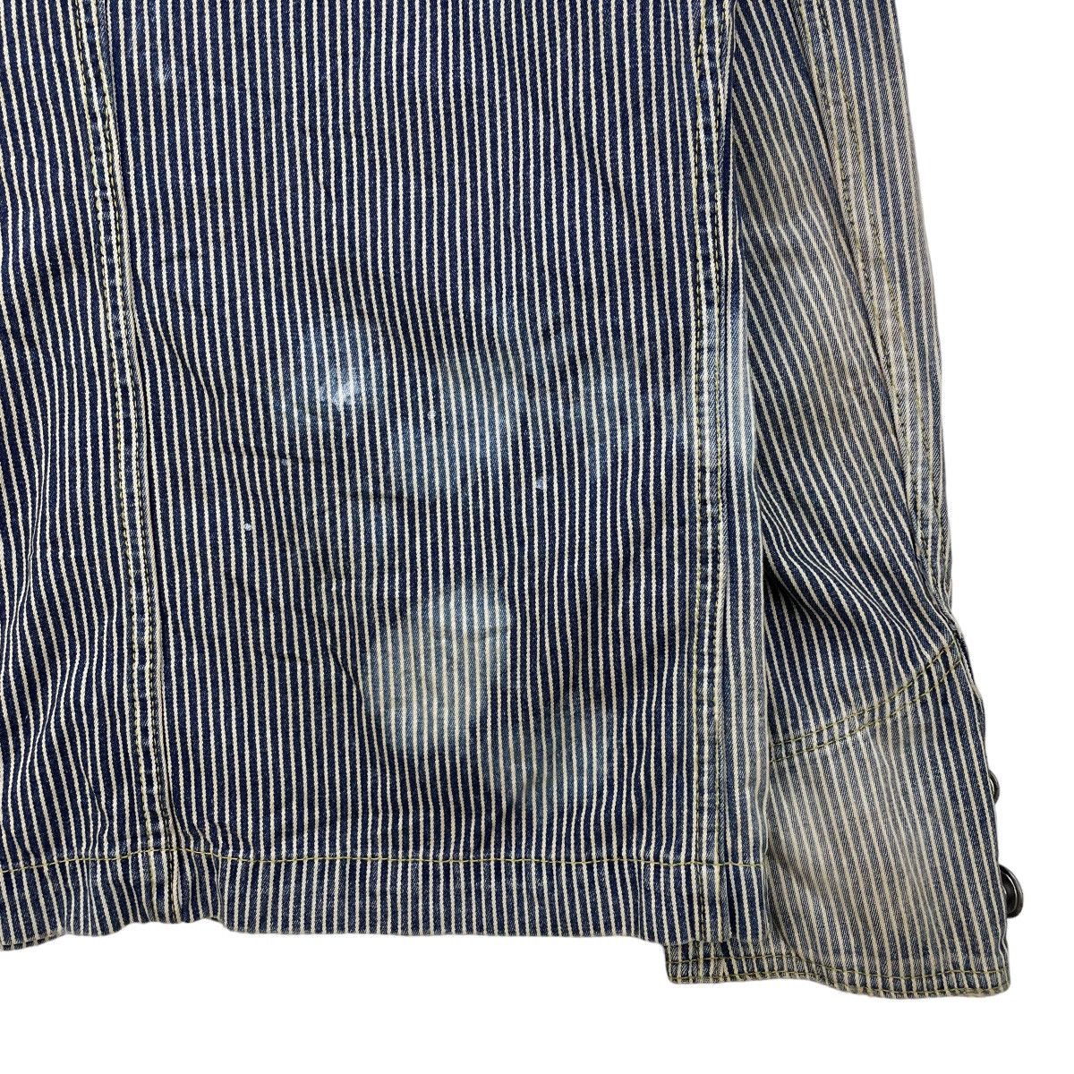 Japanese Brand 🔥Vintage Faded Varosh Hikory Stripe Jacket Size US S / EU 44-46 / 1 - 10 Thumbnail