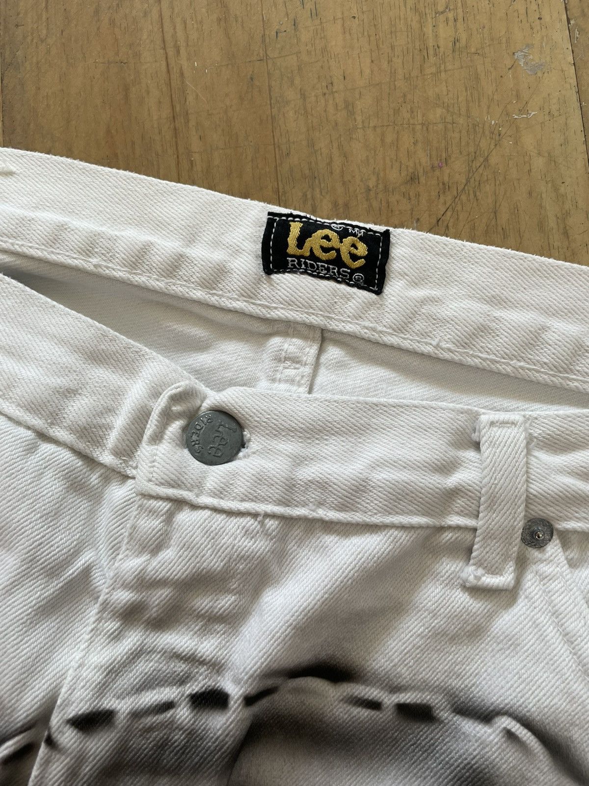 Lee × Vintage Lee riders 90s made in USA denim custom chains opium Size US 36 / EU 52 - 7 Thumbnail