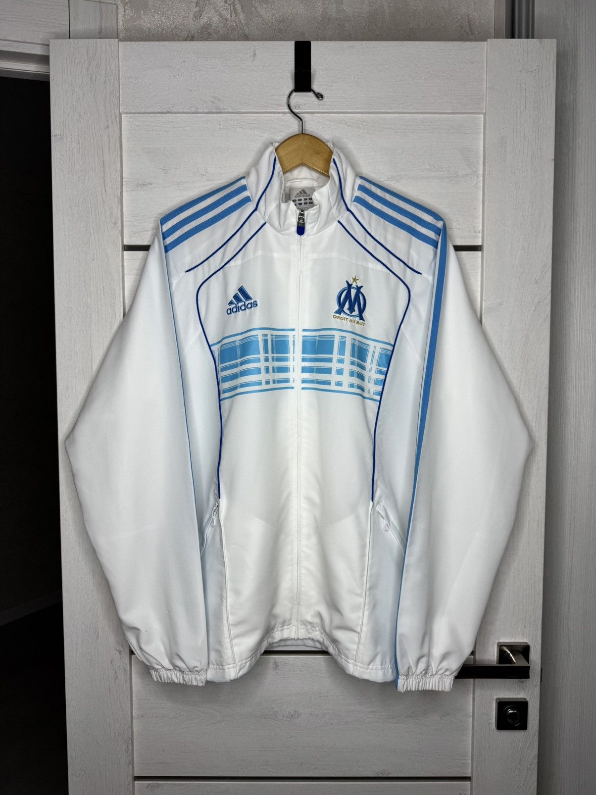 Adidas VINTAGE Adidas Olympique Marseille Tracksuit Football Soccer Size US L / EU 52-54 / 3 - 3 Thumbnail