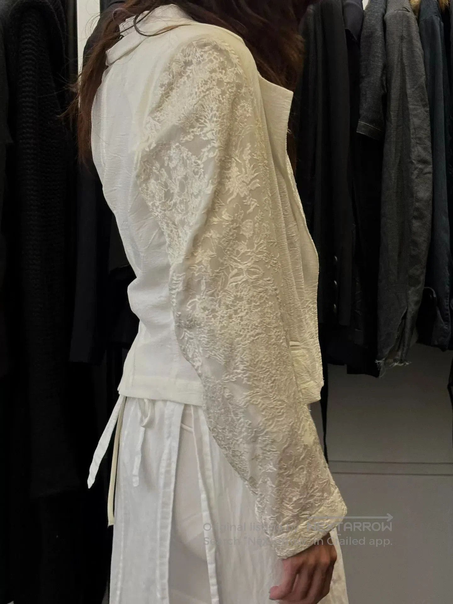 Ann Demeulemeester Short Bridal Jacket.