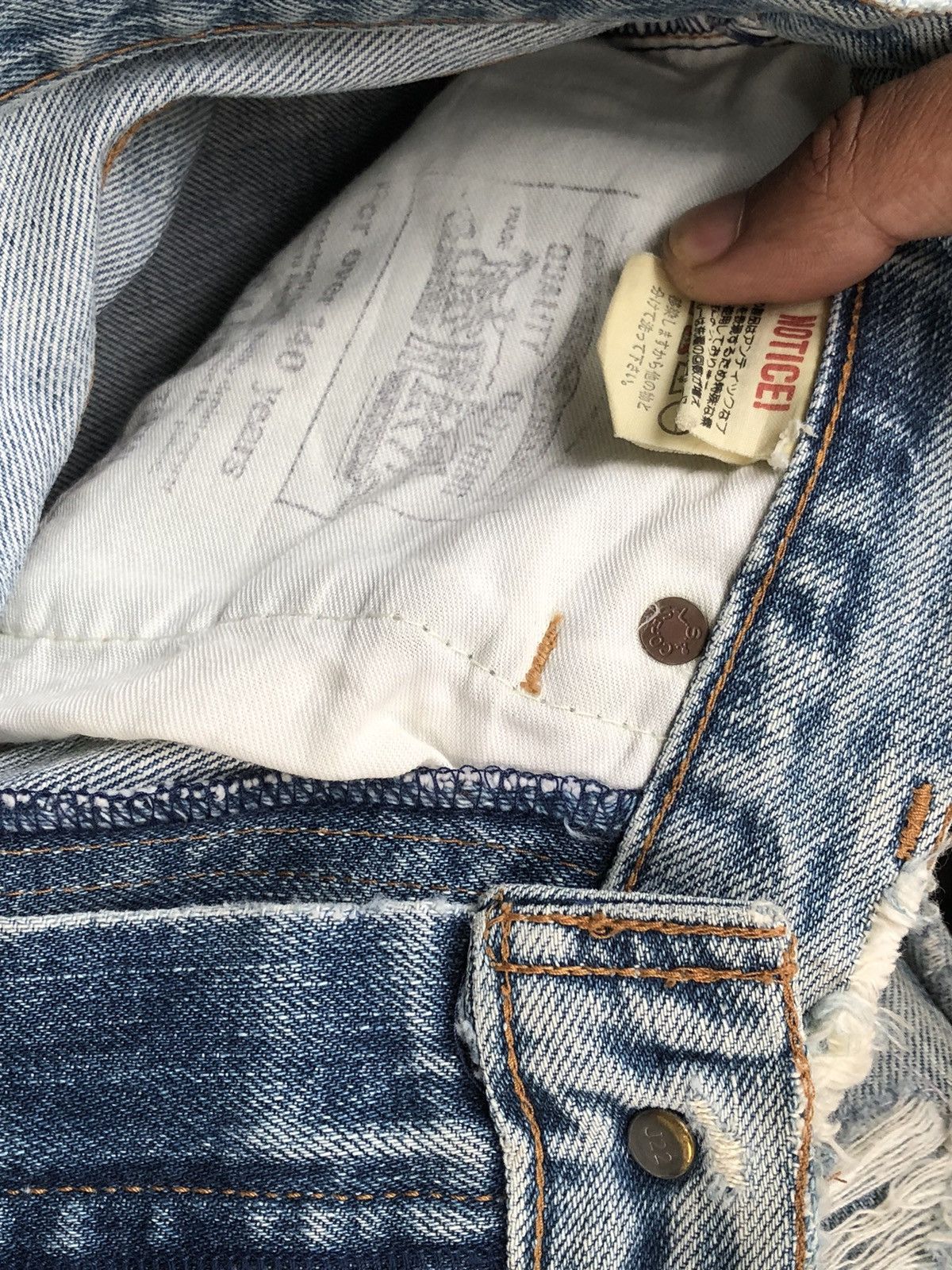 Levi's Levi’s 502 Big E J22 Distressed Denim Size US 28 / EU 44 - 9 Thumbnail