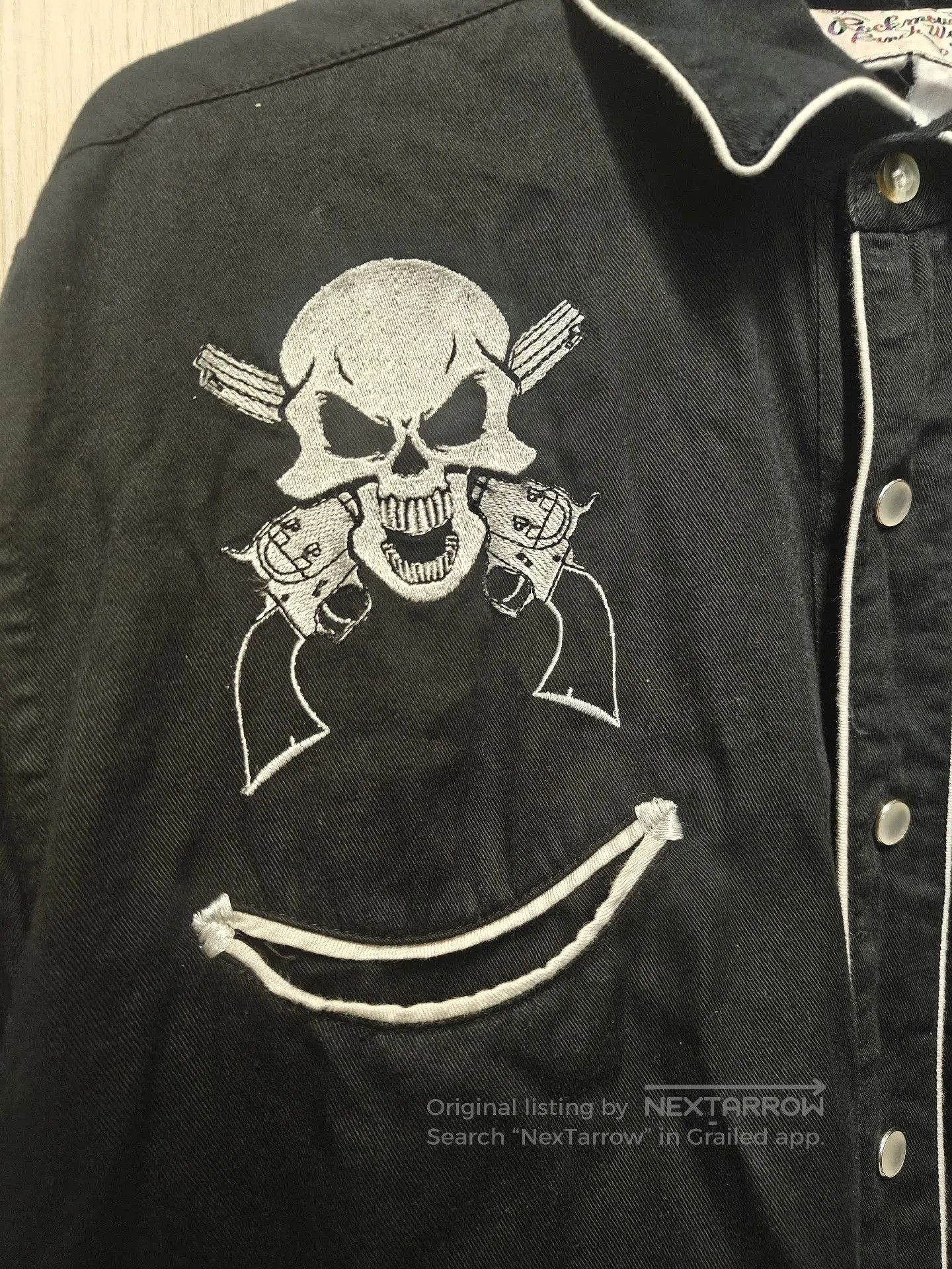 Rockmount Ranch Wear Rockmount Skull Cross Western Shirt. Size US M / EU 48-50 / 2 - 5 Thumbnail